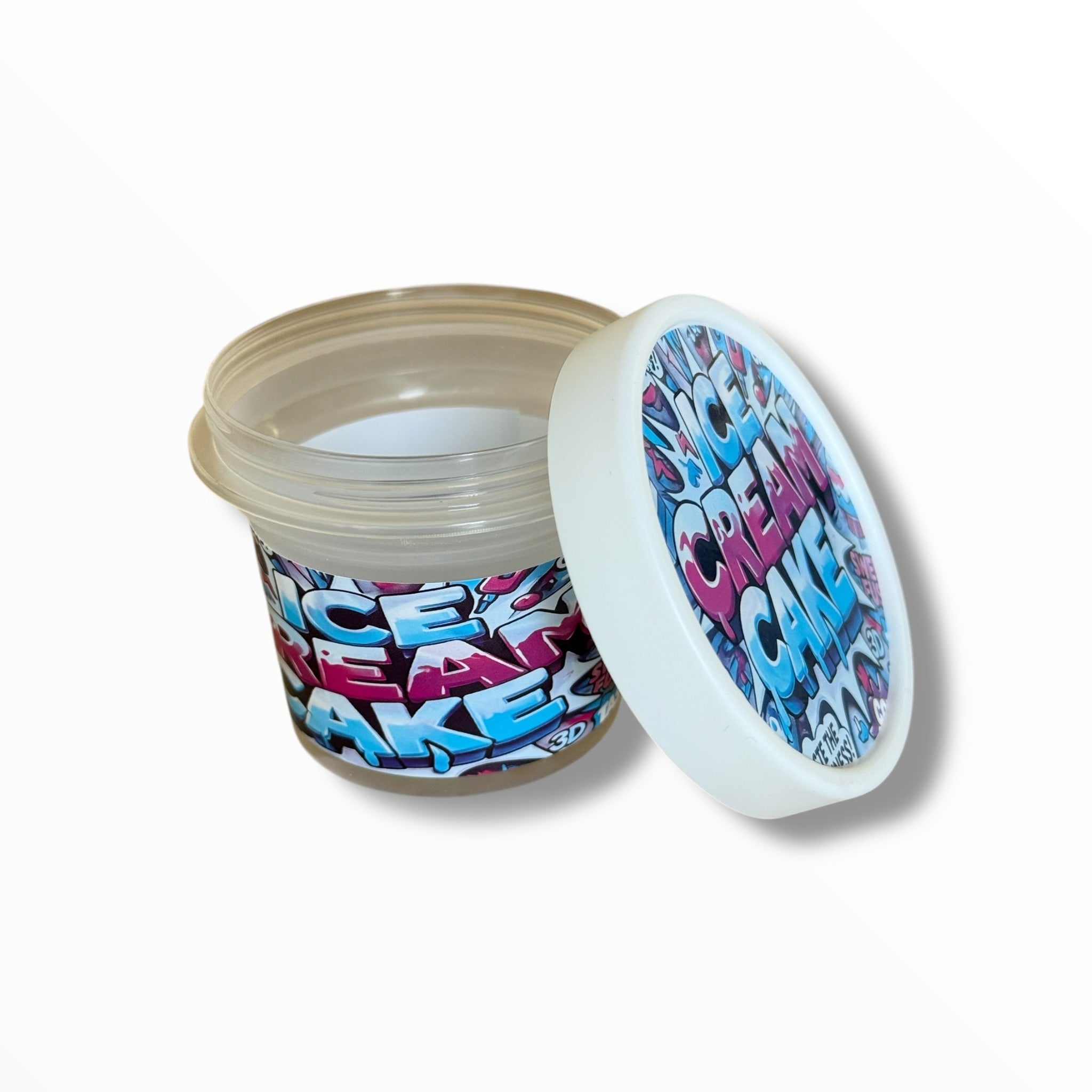 Ice Cream Style 3.5G Plastic Jars with Display Boxes – Packaging Only
