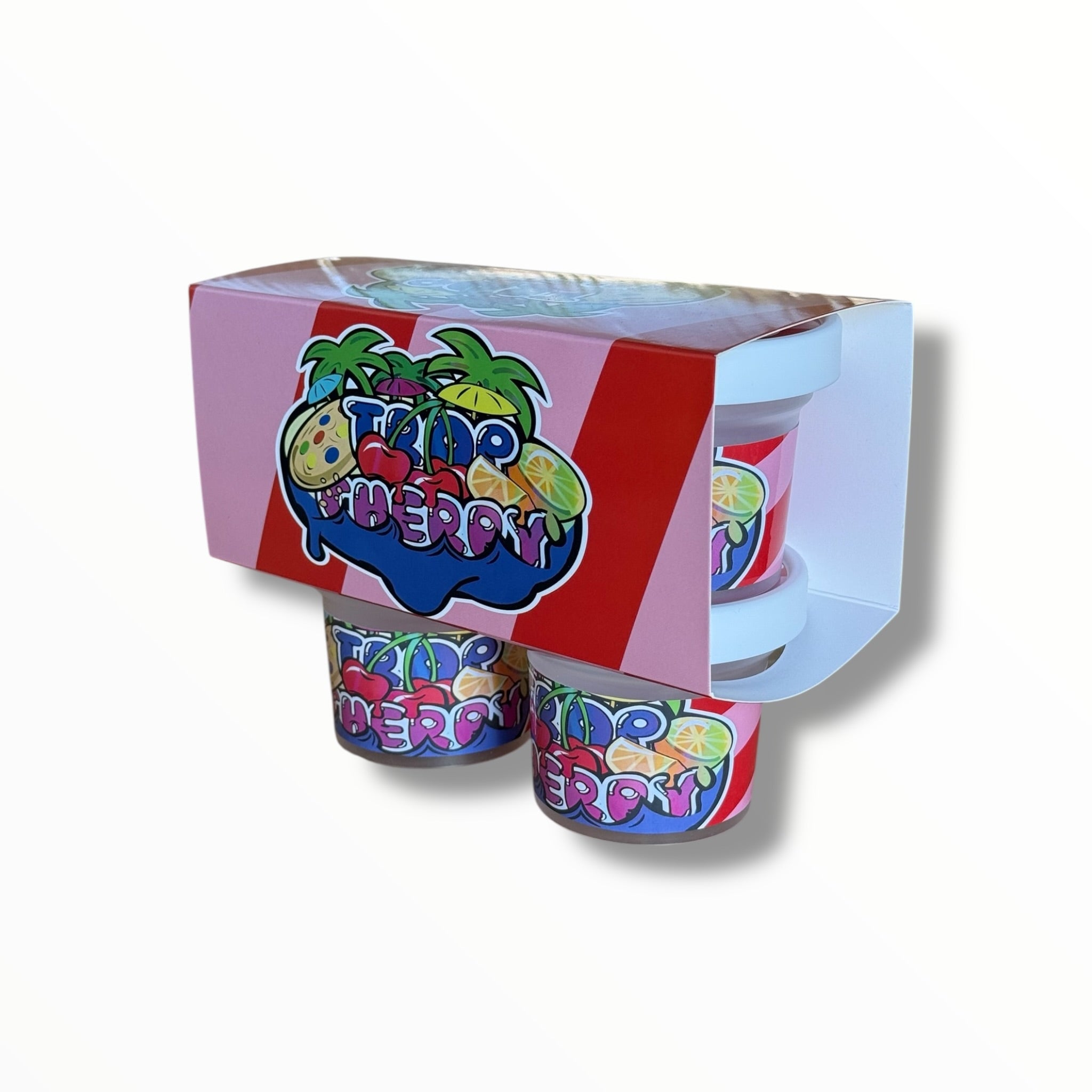 Ice Cream Style 3.5G Plastic Jars with Display Boxes – Packaging Only