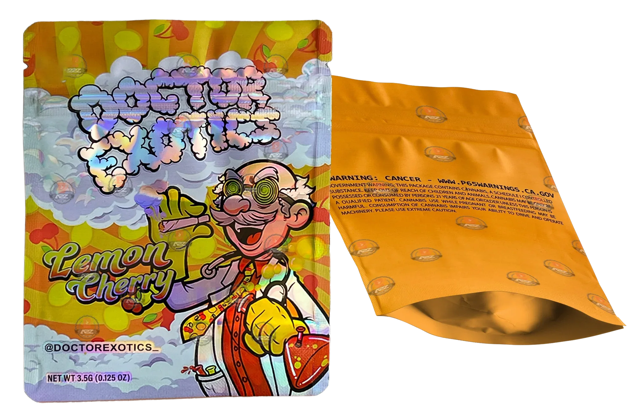 Doctor Exotics Lemon Cherry 3.5g Mylar bag - Black Unicorn Hub