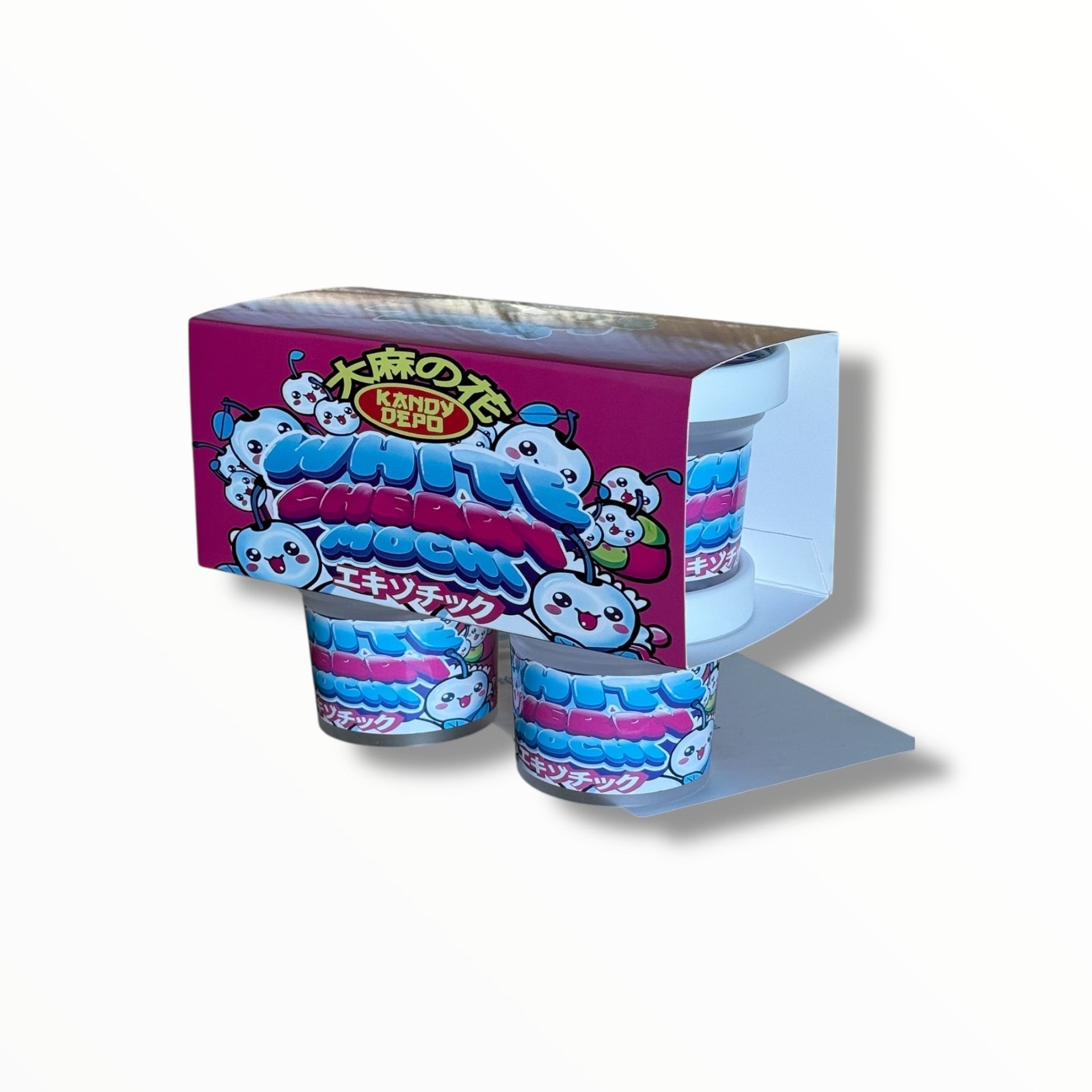 Ice Cream Style 3.5G Plastic Jars with Display Boxes – Packaging Only