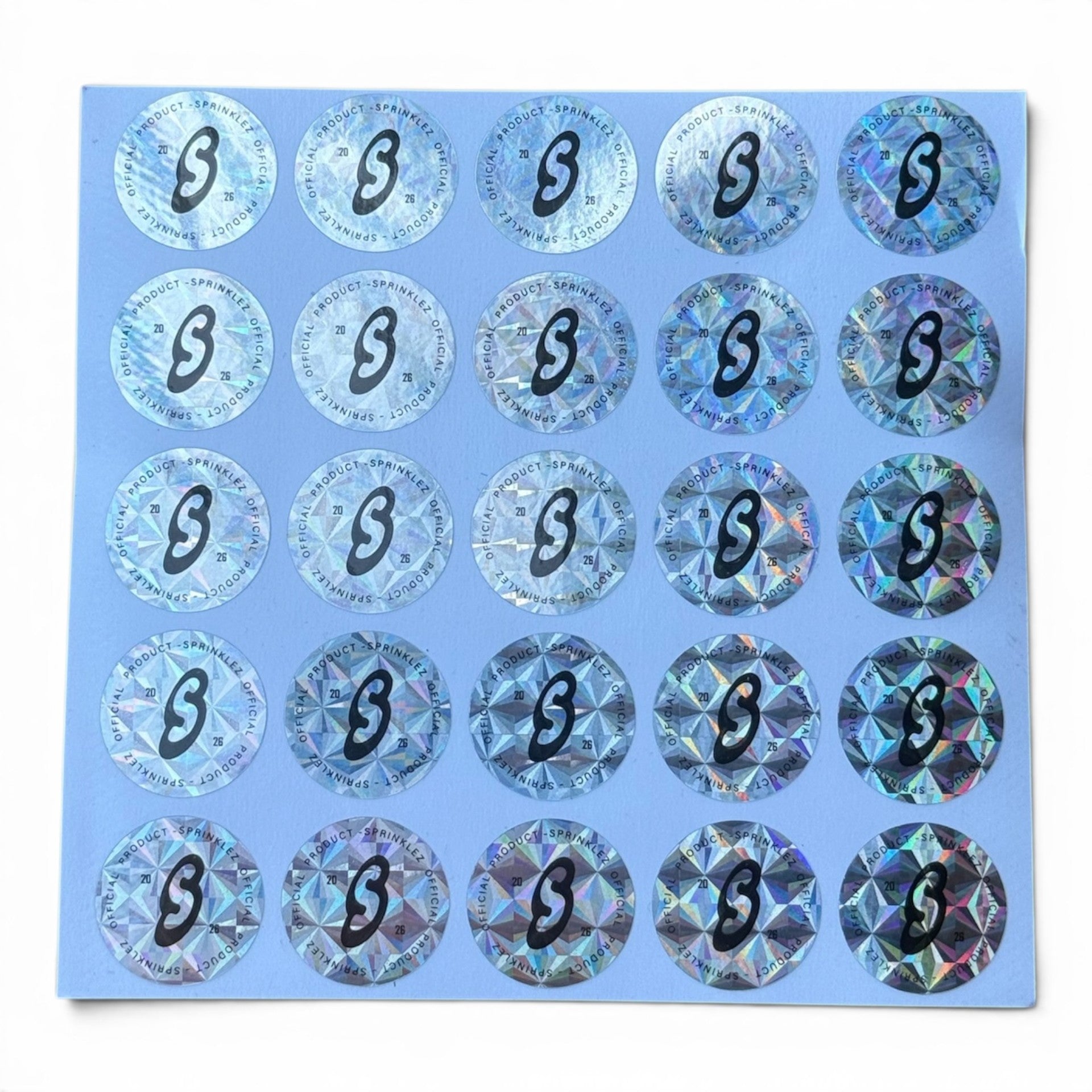 Sprinklez Poppin Candy Sour Cherry 3.5G Mylar sticker Bags -With stickers and label