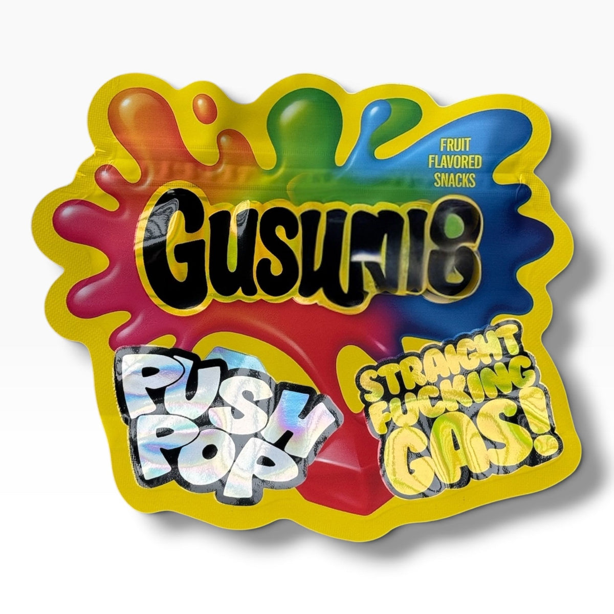 Gush Push Pop 3.5g shape bags 100% Gas Only