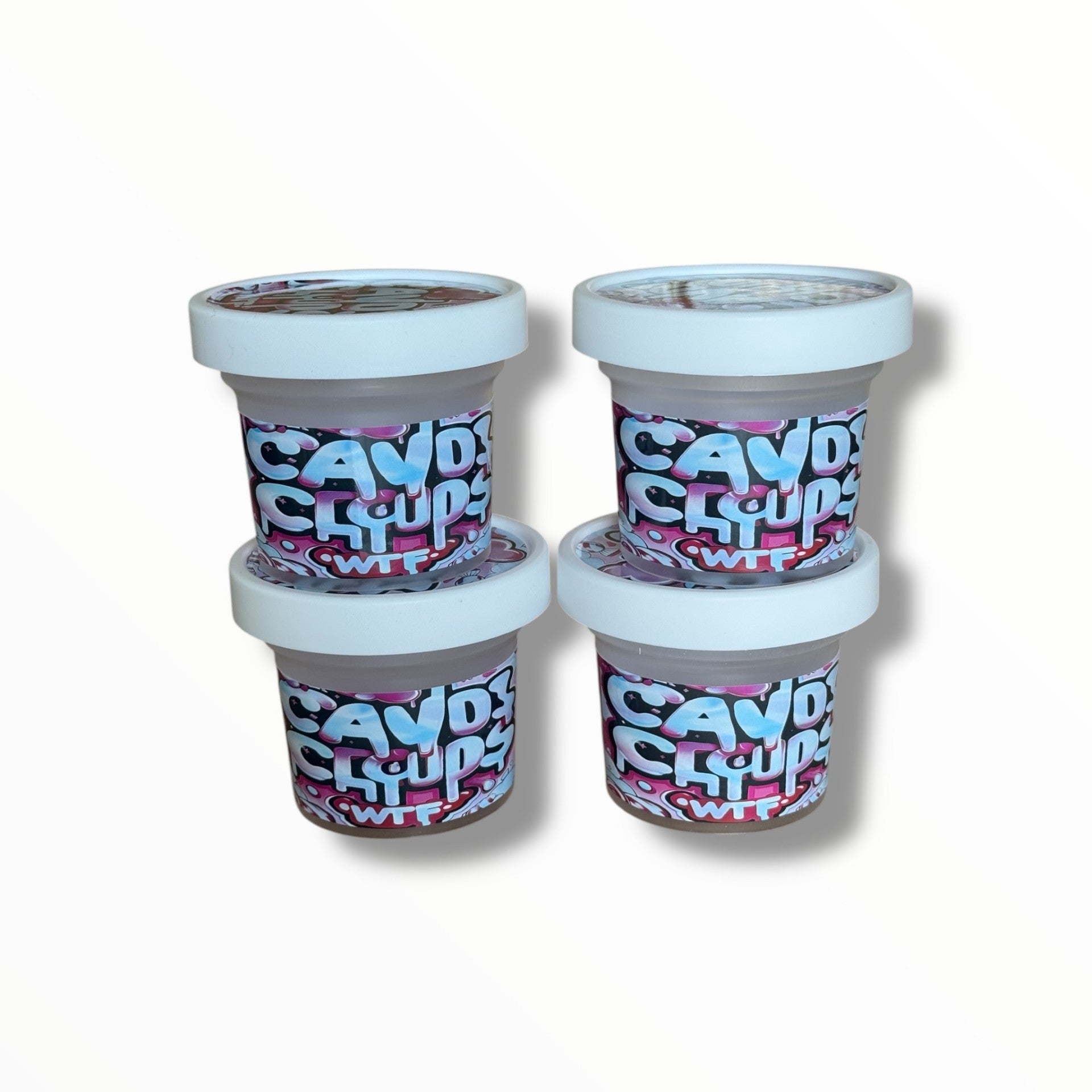 Ice Cream Style 3.5G Plastic Jars with Display Boxes – Packaging Only