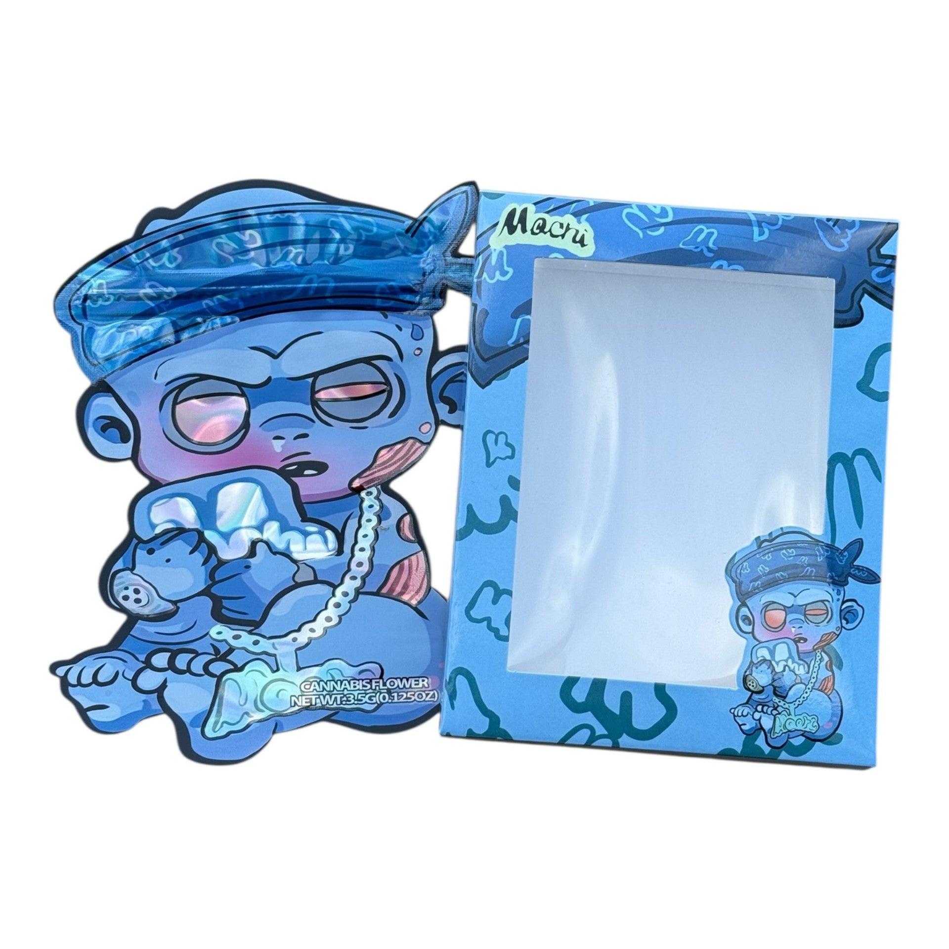 Baby Mochi 3.5g Mylar Bags & Boxes with Window High Tolerance