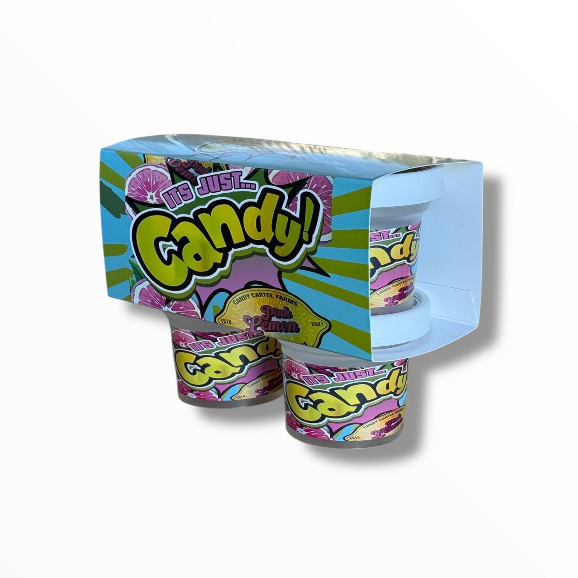 Ice Cream Style 3.5G Plastic Jars with Display Boxes – Packaging Only