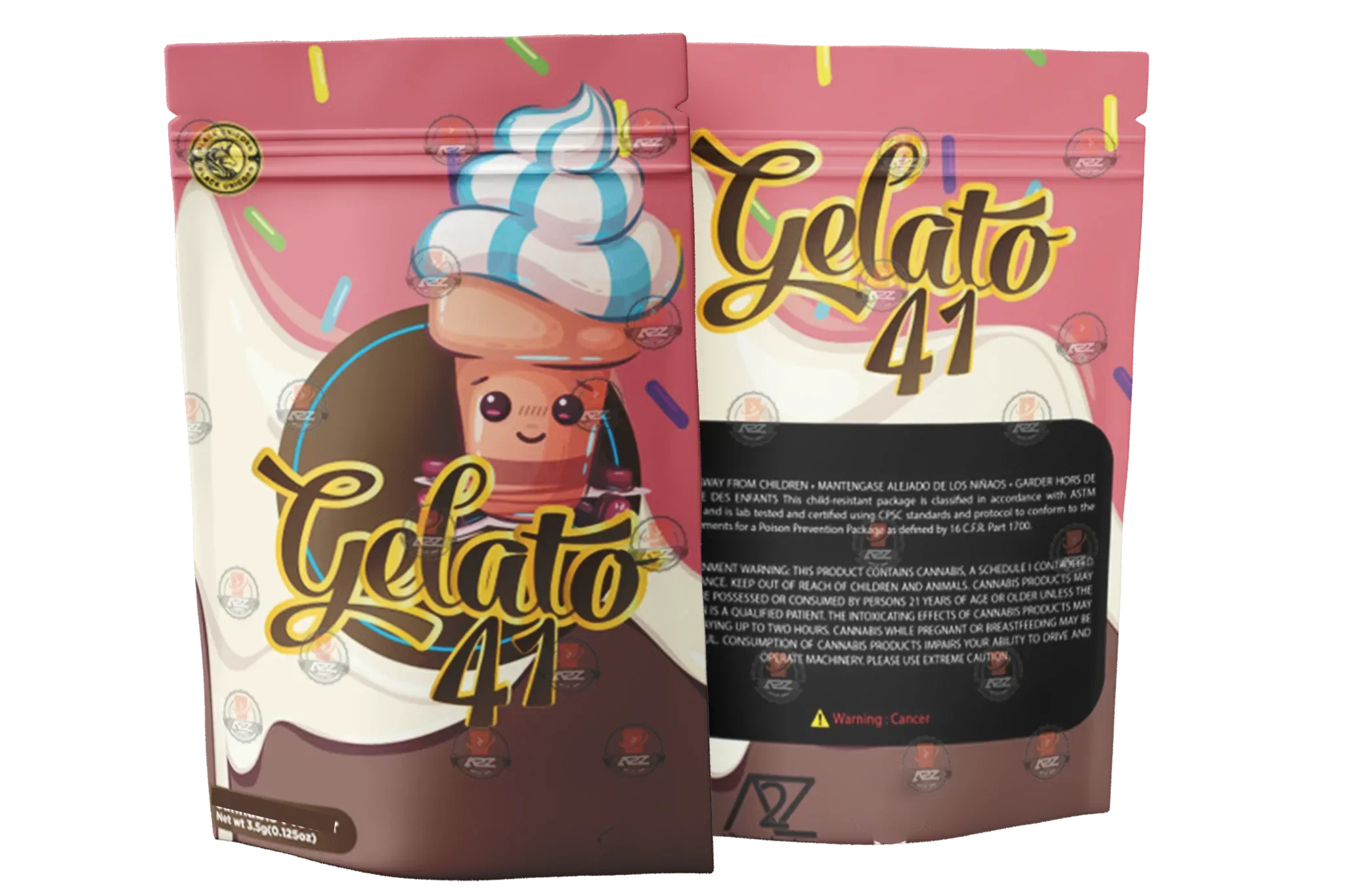 Gelato 41 Mylar Bag 3.5G - Black Unicorn Hub