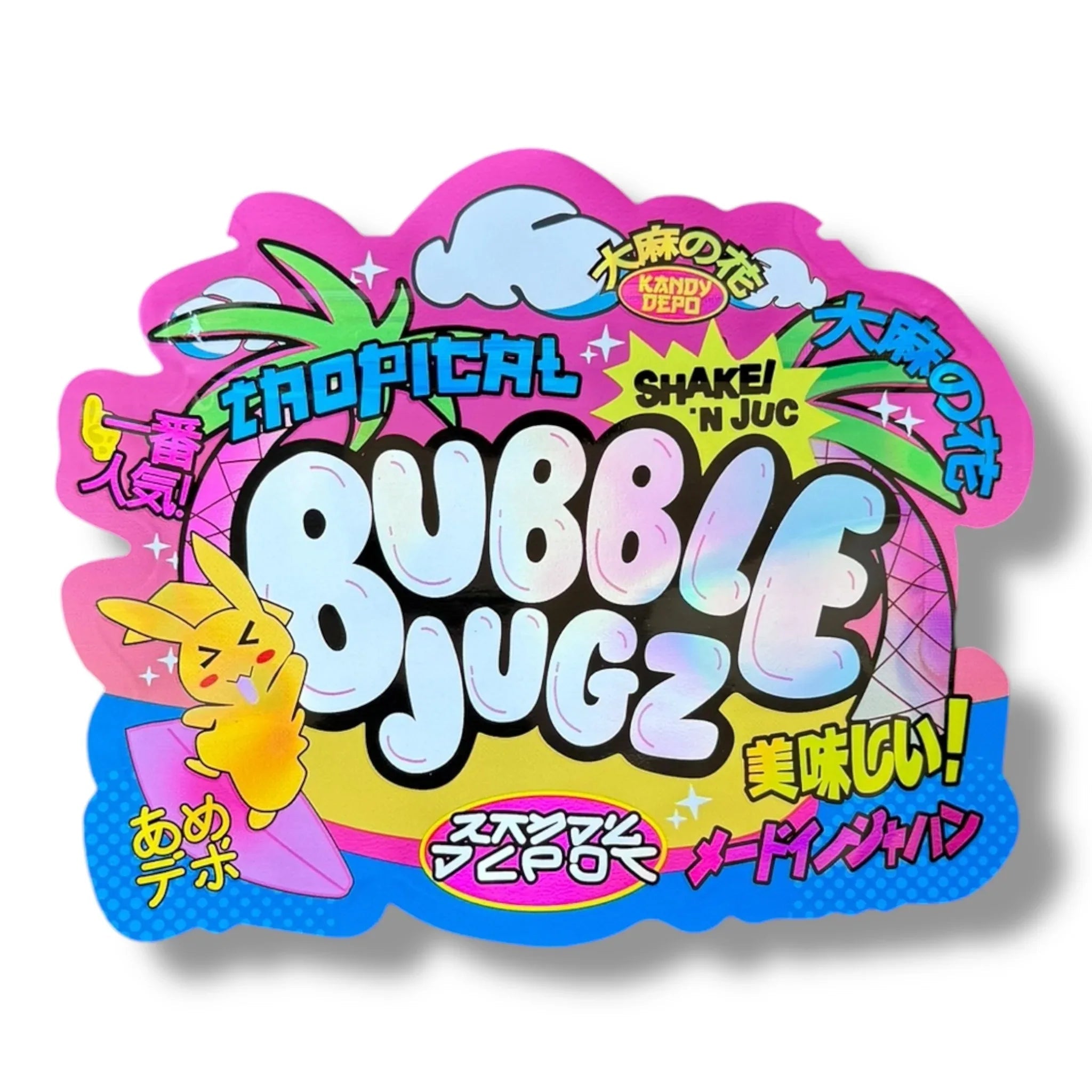 Kandy Depo Tropical Bubble Jugz Mylar Bag 3.5g shape bag