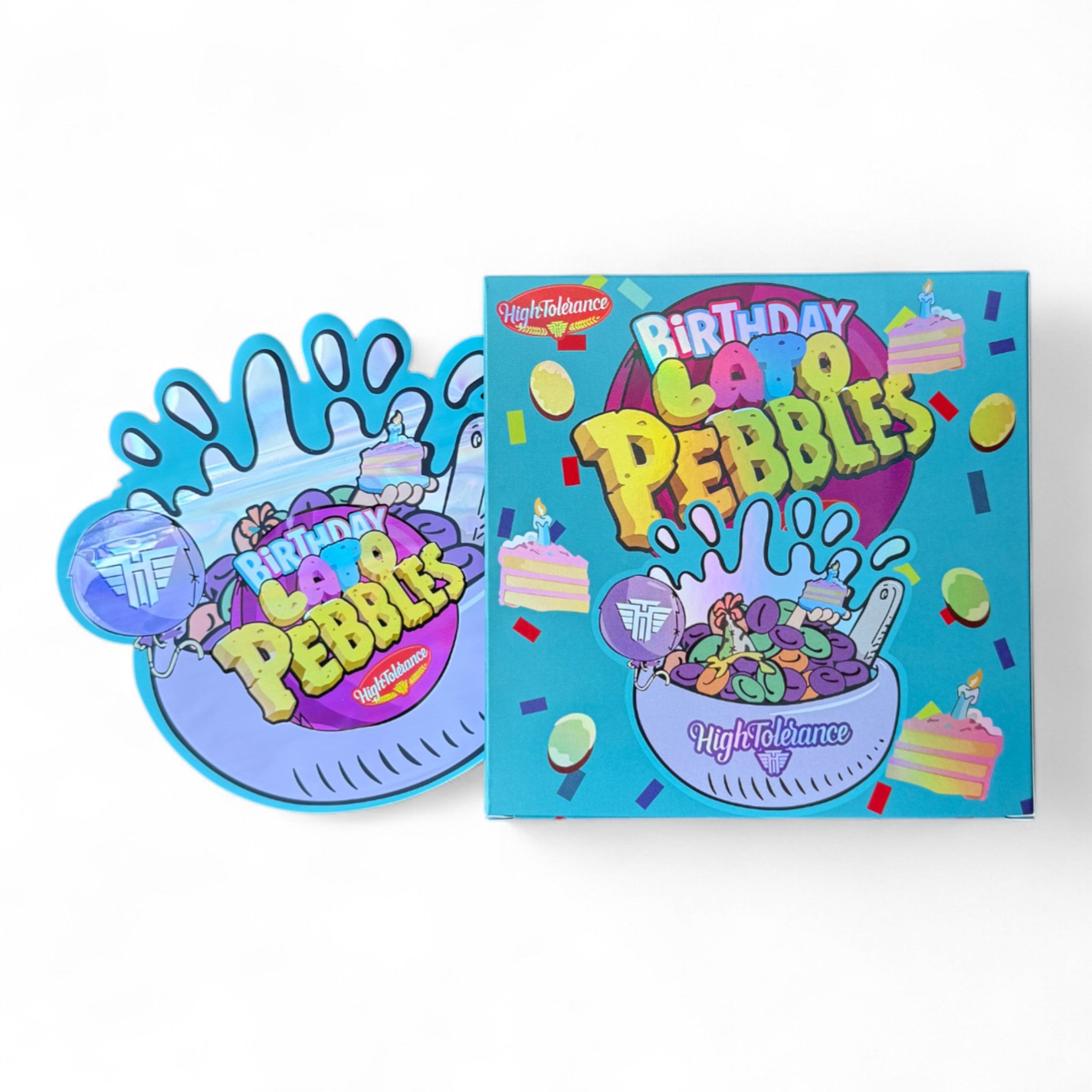 Birthday Lato Mylar Bags with Boxes 3.5g Box Packaging High Tolerance