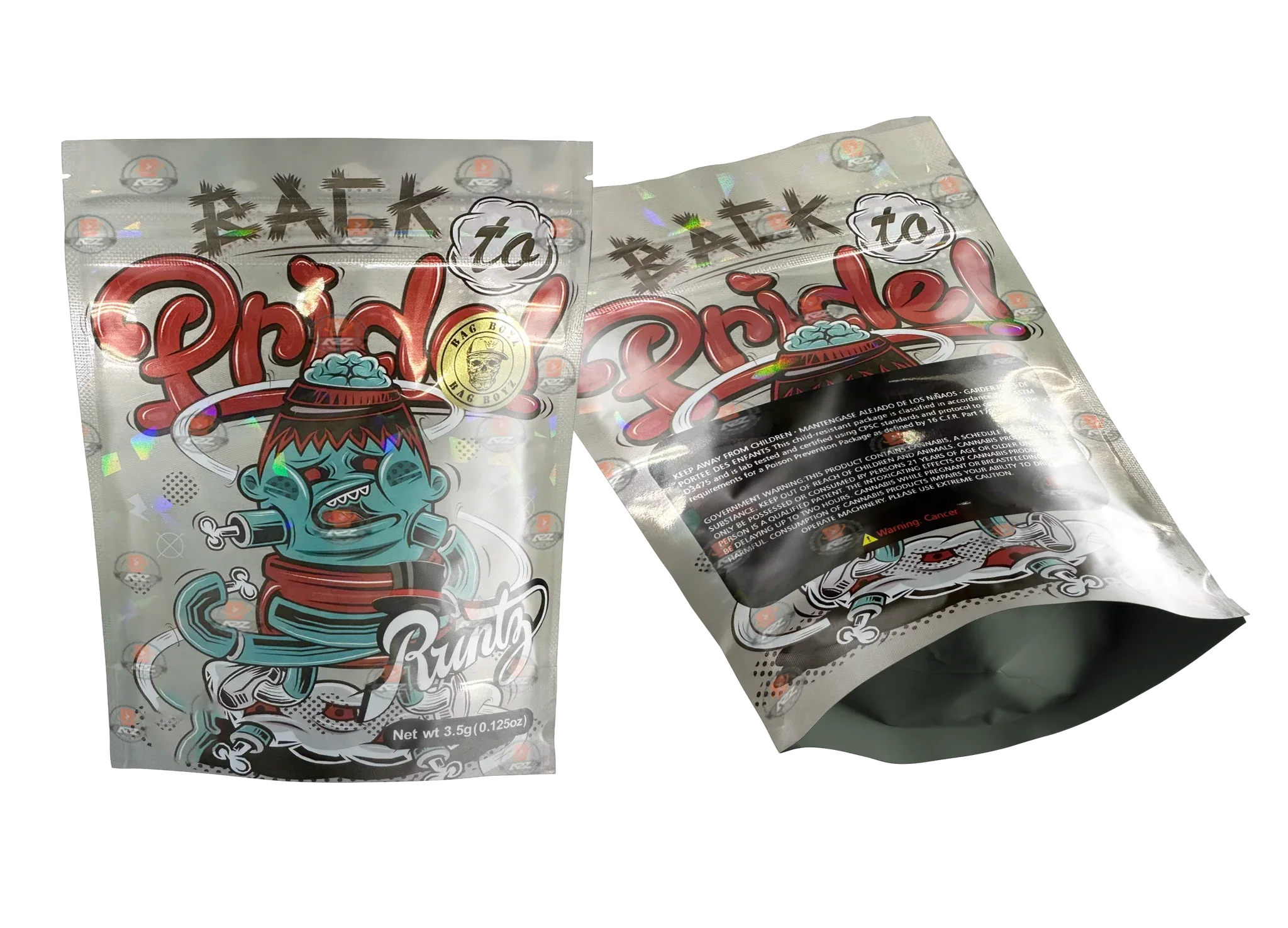 Back to Pride MYLAR BAG 3.5 GRAMS - Black Unicorn Hub