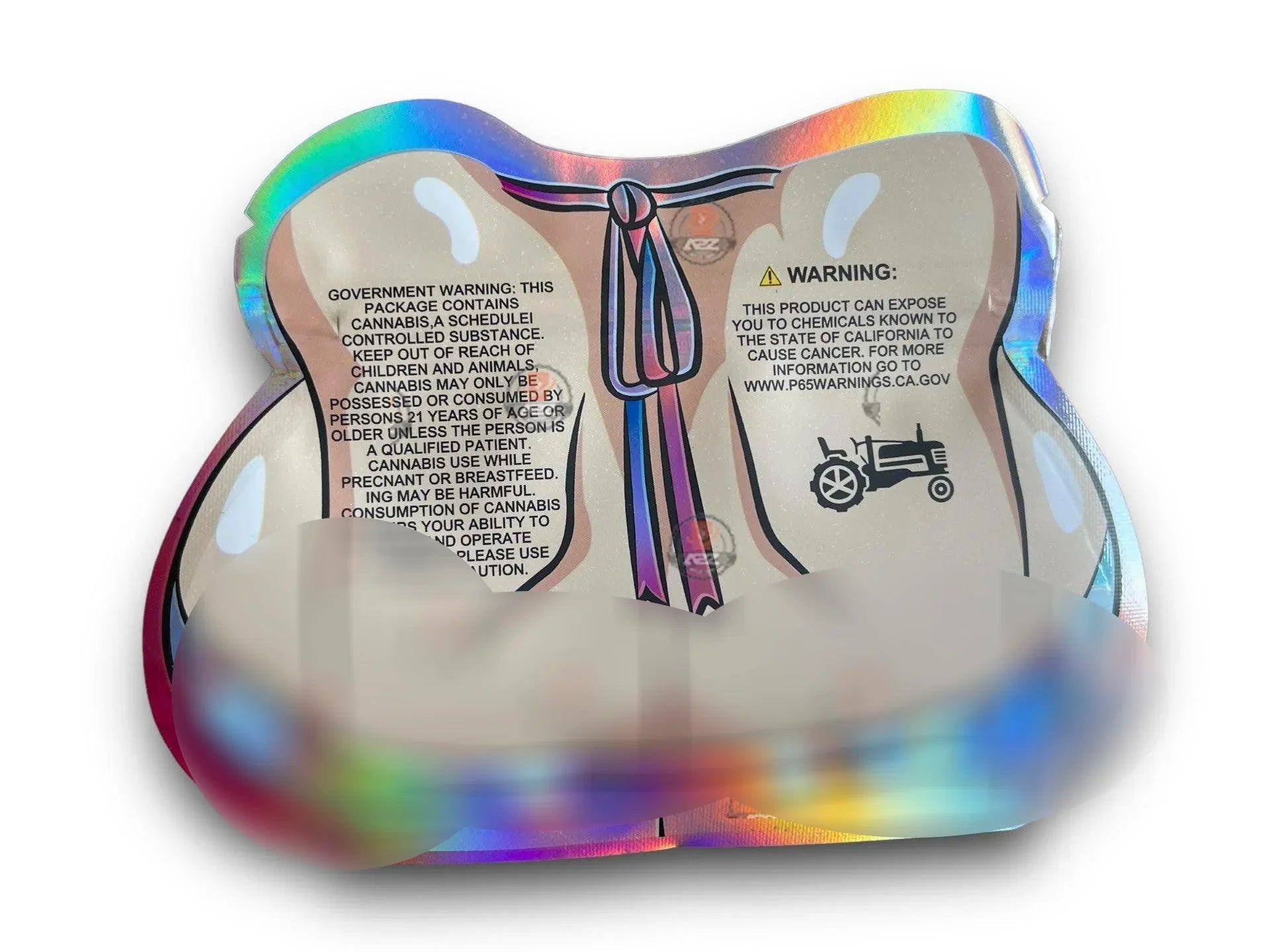 Cotton Candy 3.5G Mylar Bags Holographic cut out - Black Unicorn Hub