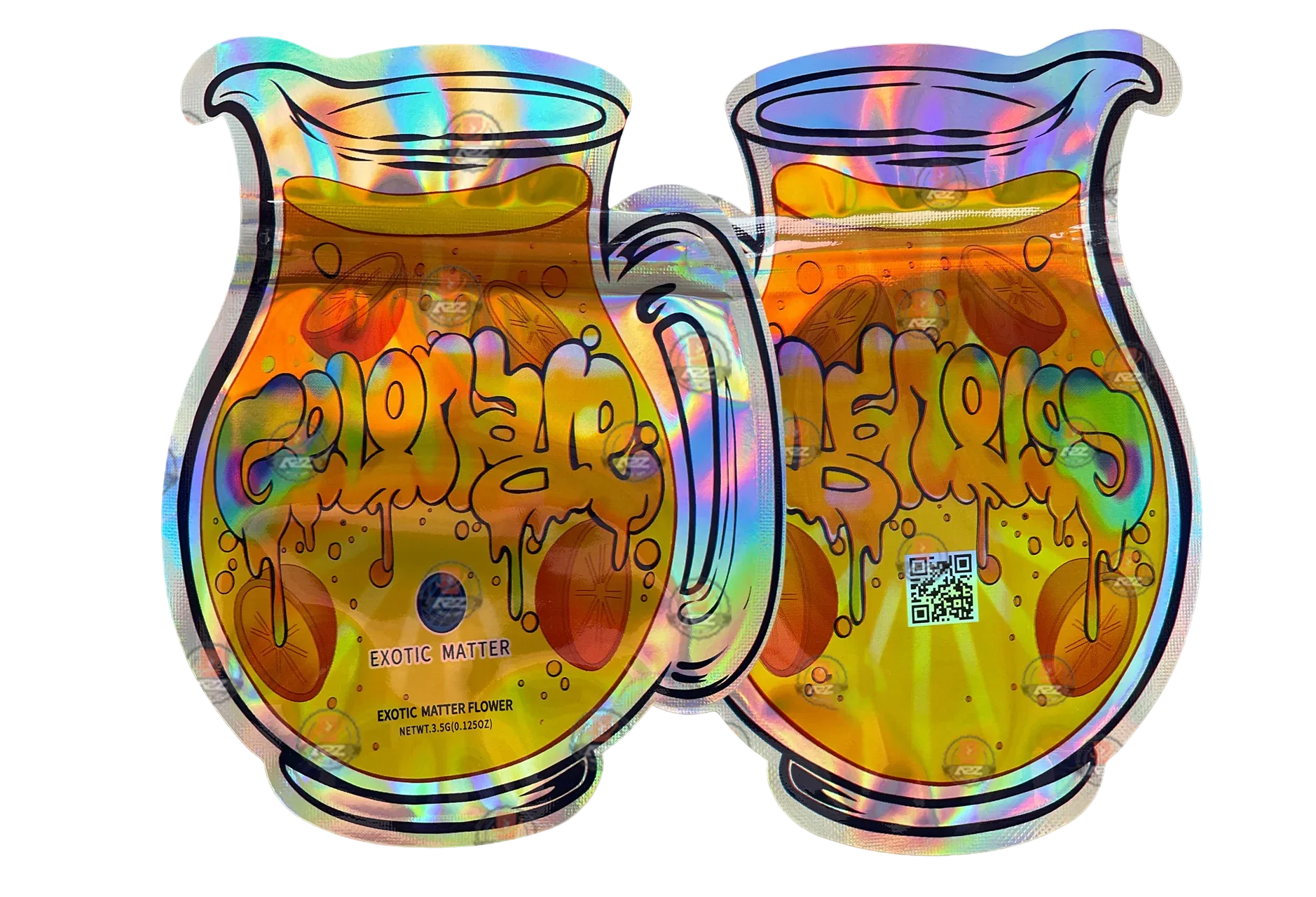 Gelonade Exotic Matter 3.5g Cut Out Mylar Bag- Holographic Packaging Only - Black Unicorn Hub