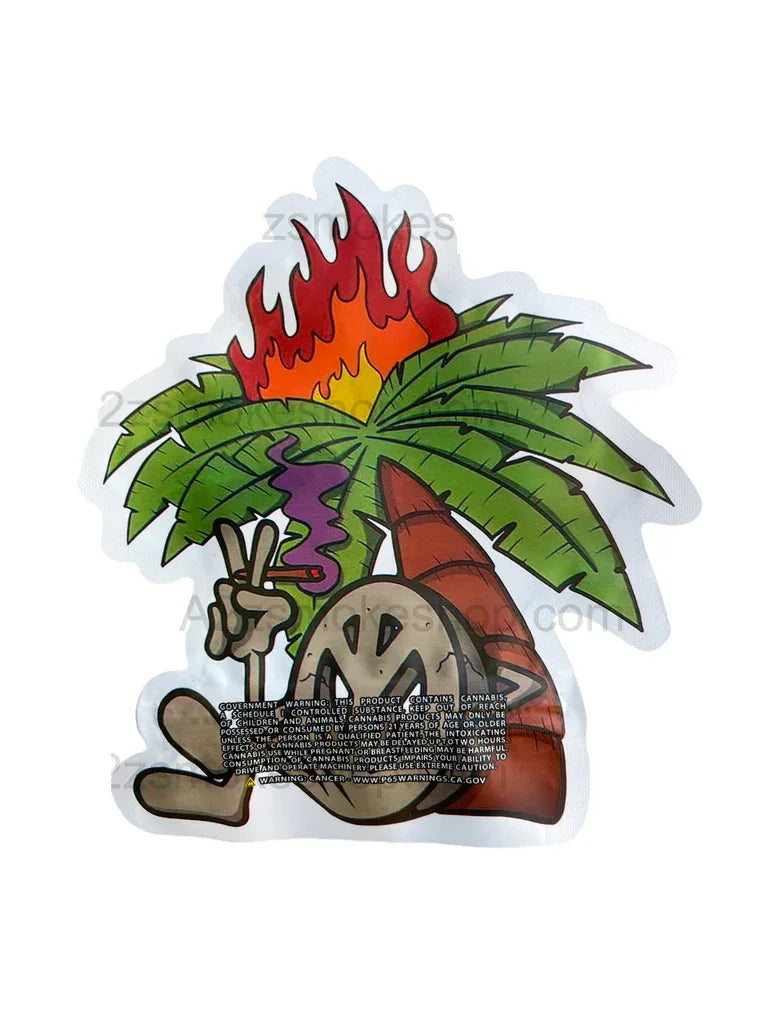 Peace Sign Mylar Cut out bag 3.5g Packaging Only - Black Unicorn Hub