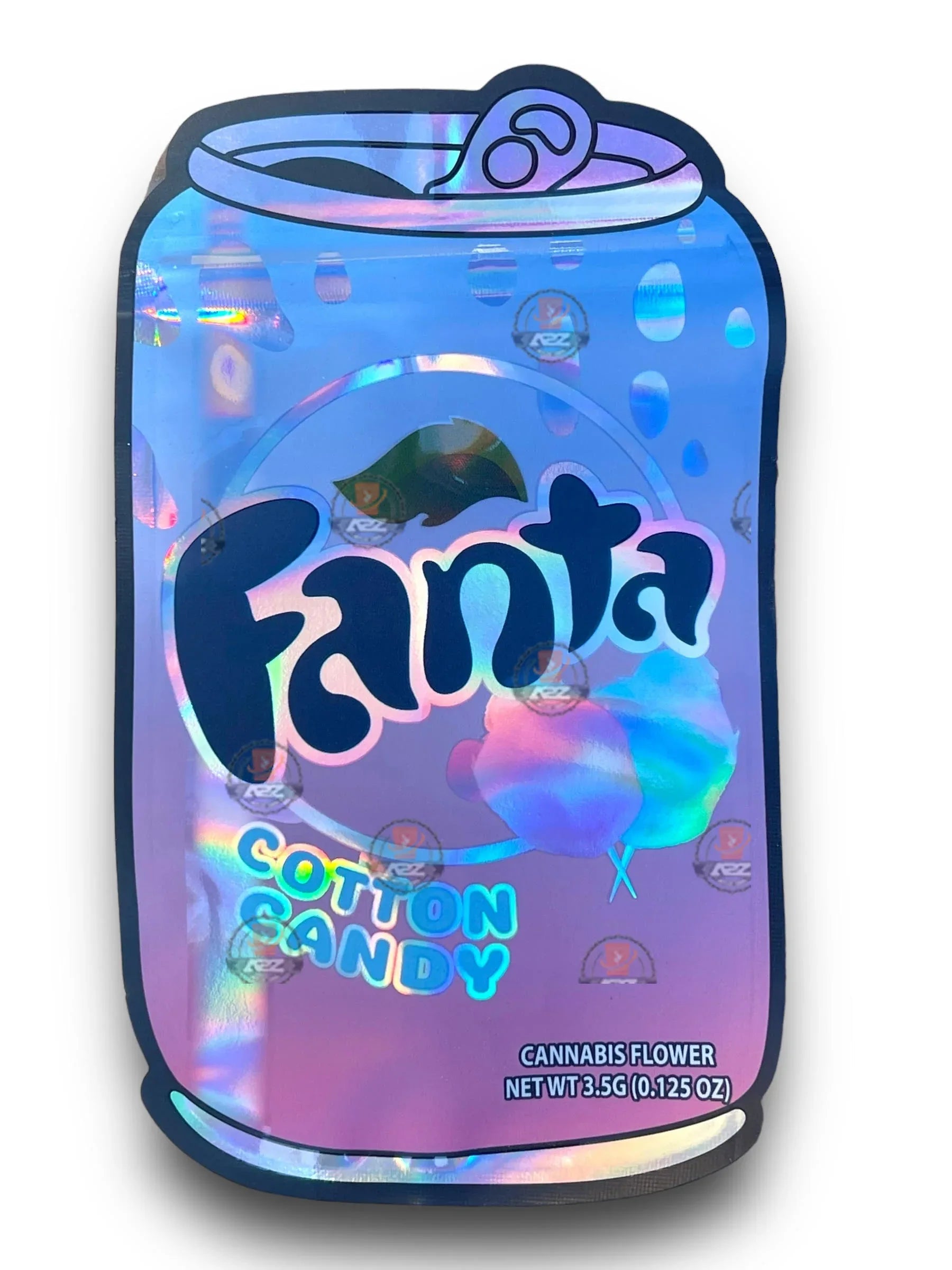 Fanta Cotton Candy 3.5G Mylar Bags Holographic - Black Unicorn Hub