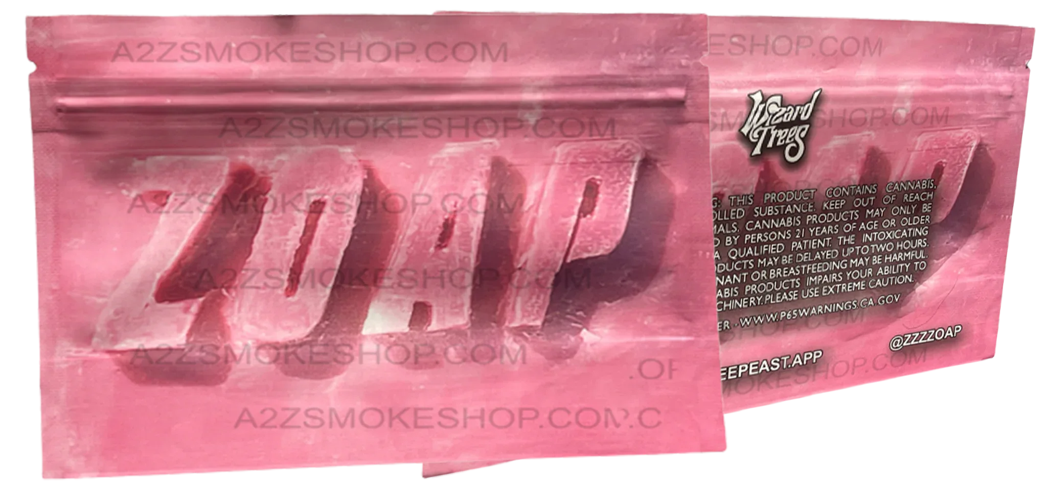 Zoap Wizerd Trees cut out Mylar Bags 3.5g Die Cut - Black Unicorn Hub