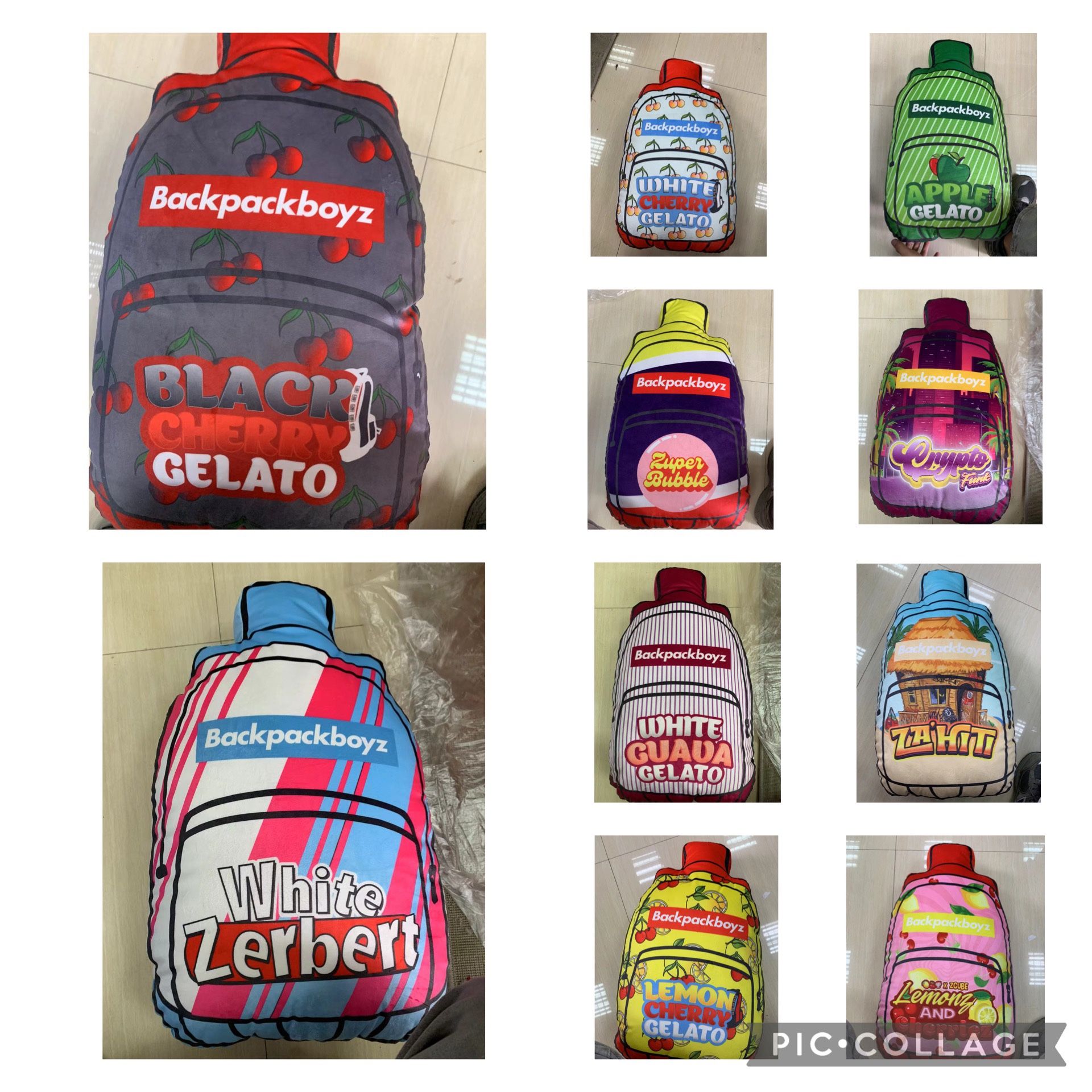 BACKPACK BOYZ VAPE SHAPE PILLOWS