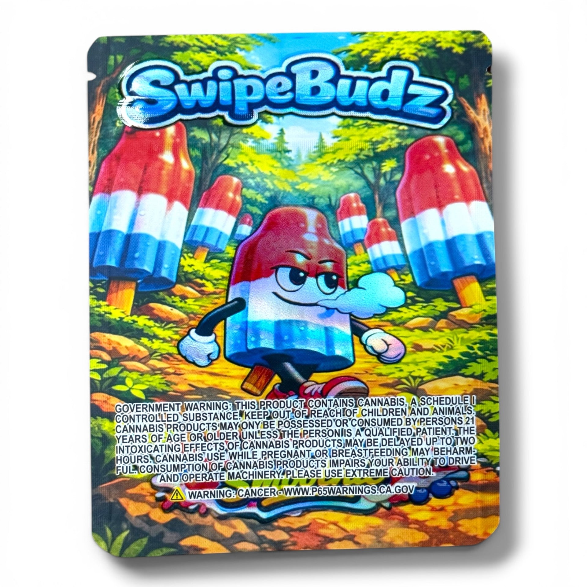 Swipe Budz Bomb Pop Smoothie 3.5g Mylar Bag- Packaging