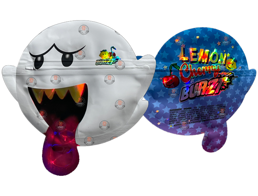 Lemon Cherry Burzt cut out Mylar Bags 3.5g Empty Packaging