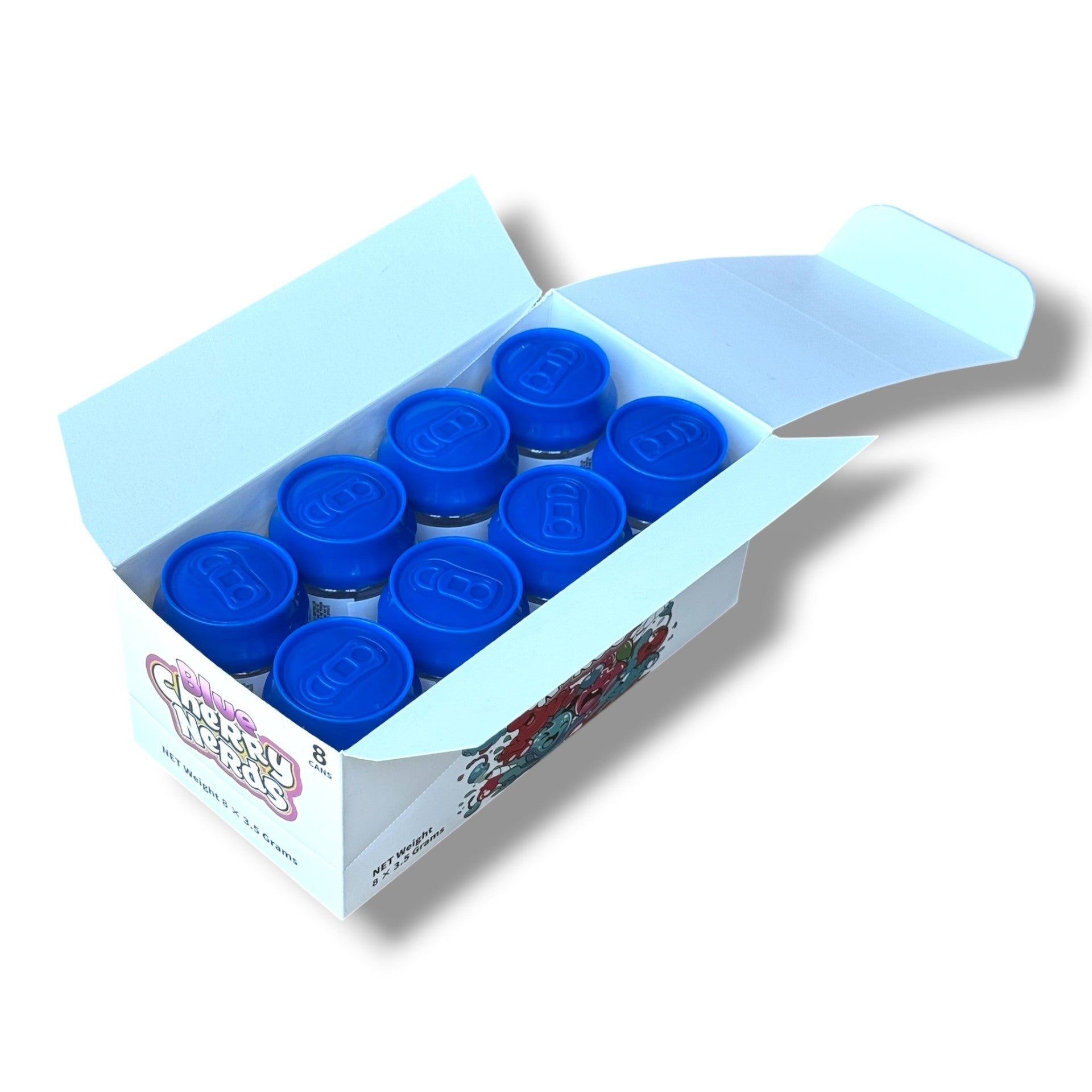 Blue Cherry Nerds 3.5g Cans - 8 cans in box