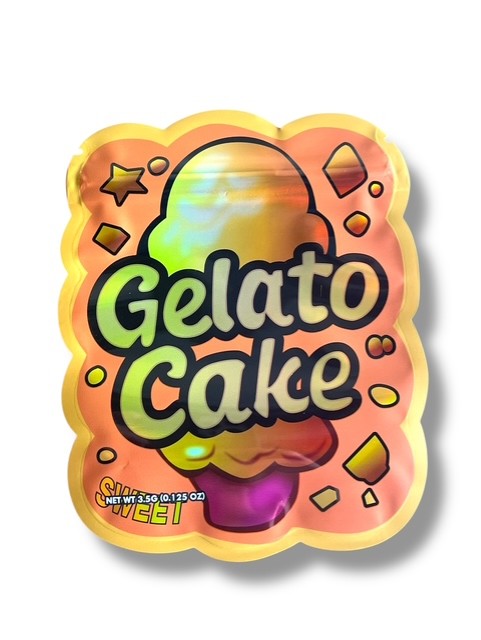 Gelato Cake Mylar Bag 3.5g shape bags