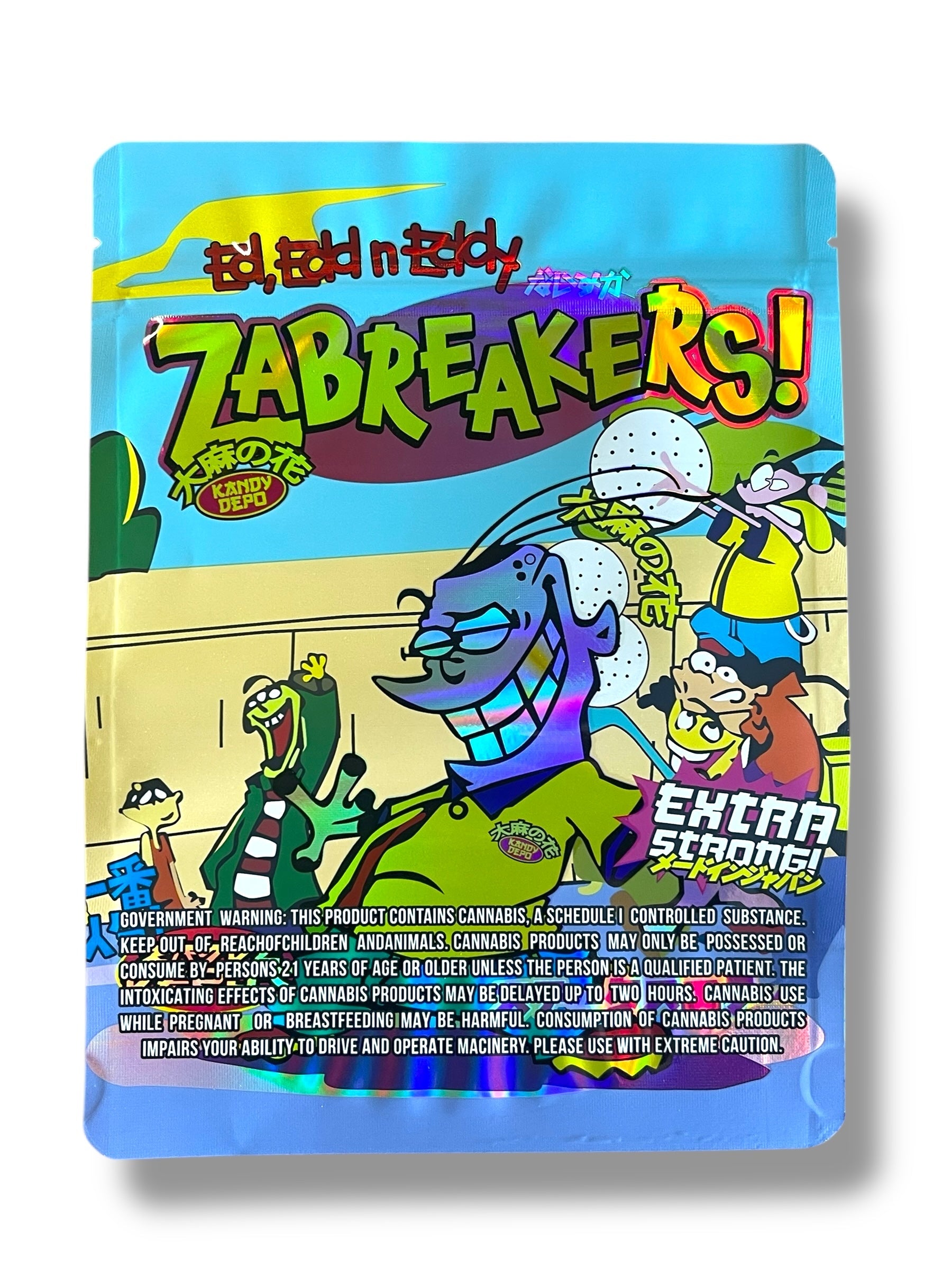 Kandy Depo ZaBreakers 1 OZ  28G empty Mylar bag 1 ounce (50 Count)