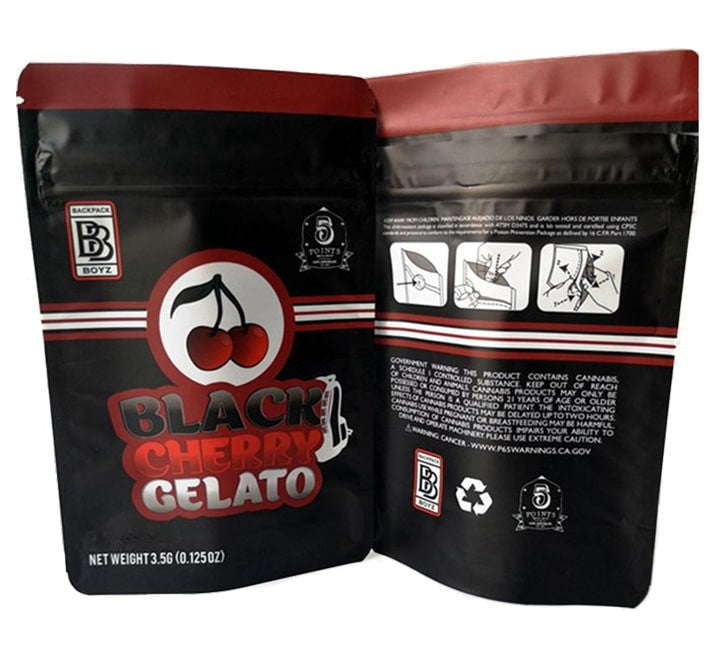 Black Cherry Gelato 14g verpakking van de Backpack Boyz collectie