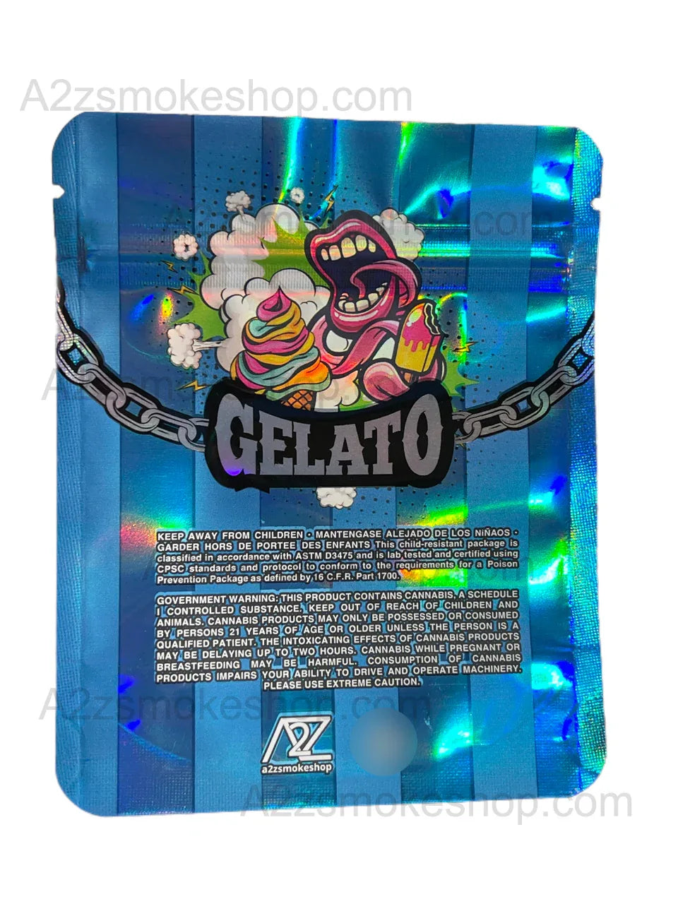 Black Unicorn - Gelato Holographic Mylar bag 3.5g For Flower - Black Unicorn Hub