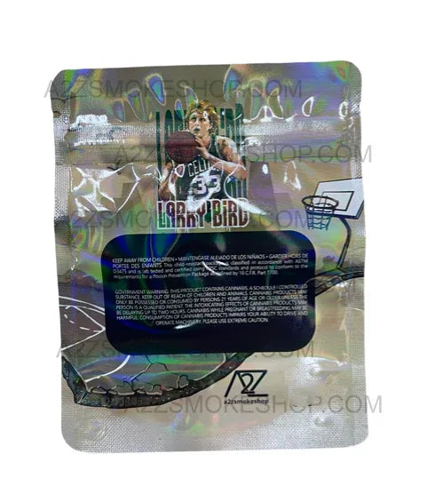 Black Unicorn Larry Bird Holographic Mylar bag 3.5g For Flower - Black Unicorn Hub