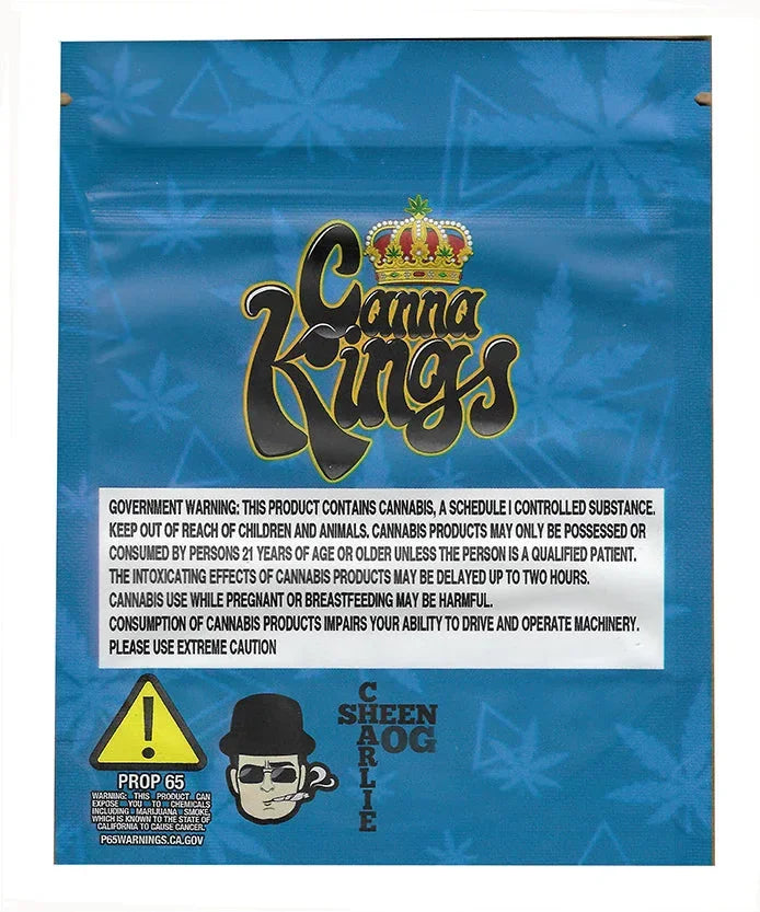 Charlie Sheen OG Mylar zip lock bag 3.5G - Black Unicorn Hub