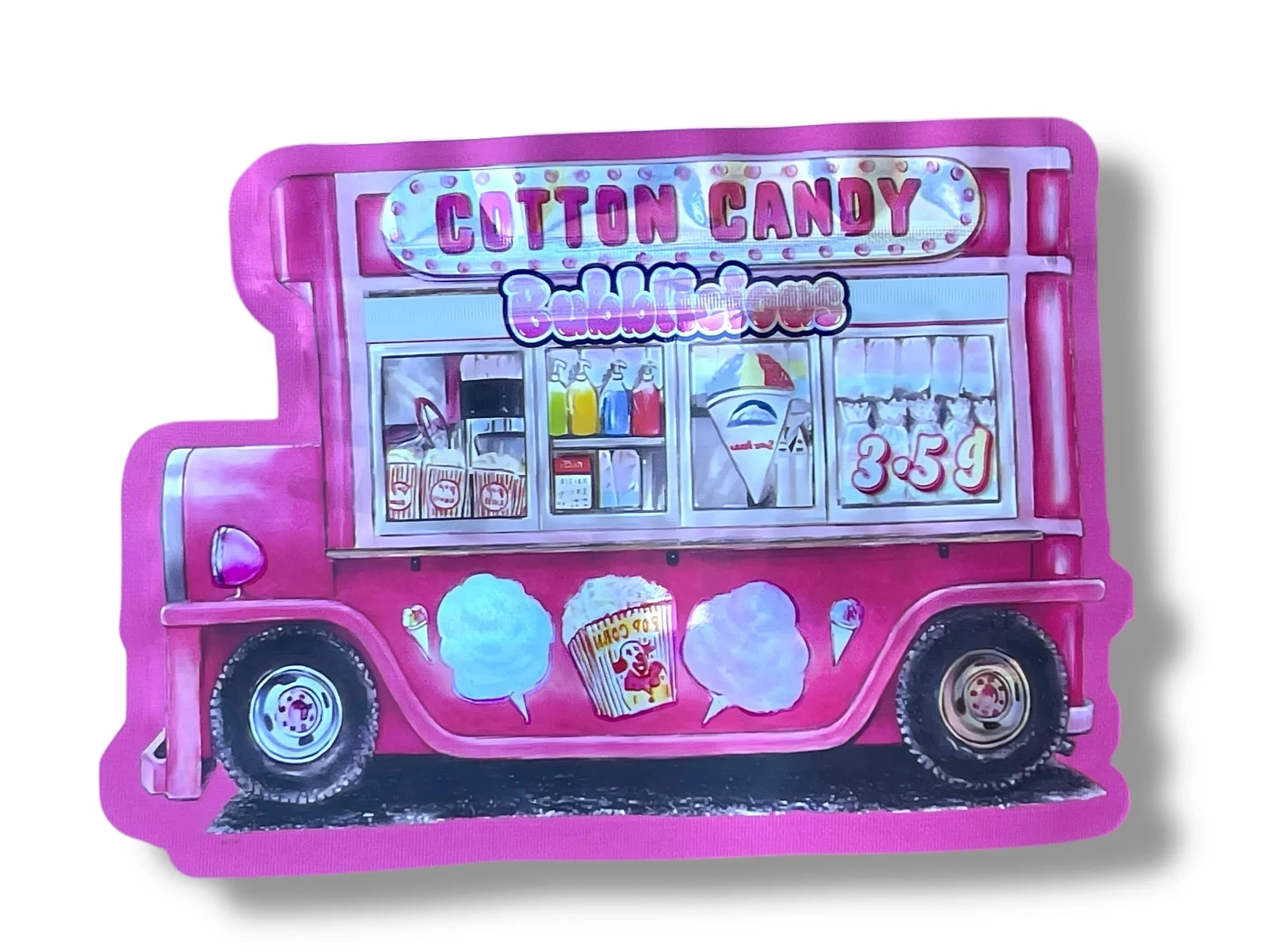 Cotton Candy Mylar Bag 3.5g shape bag 