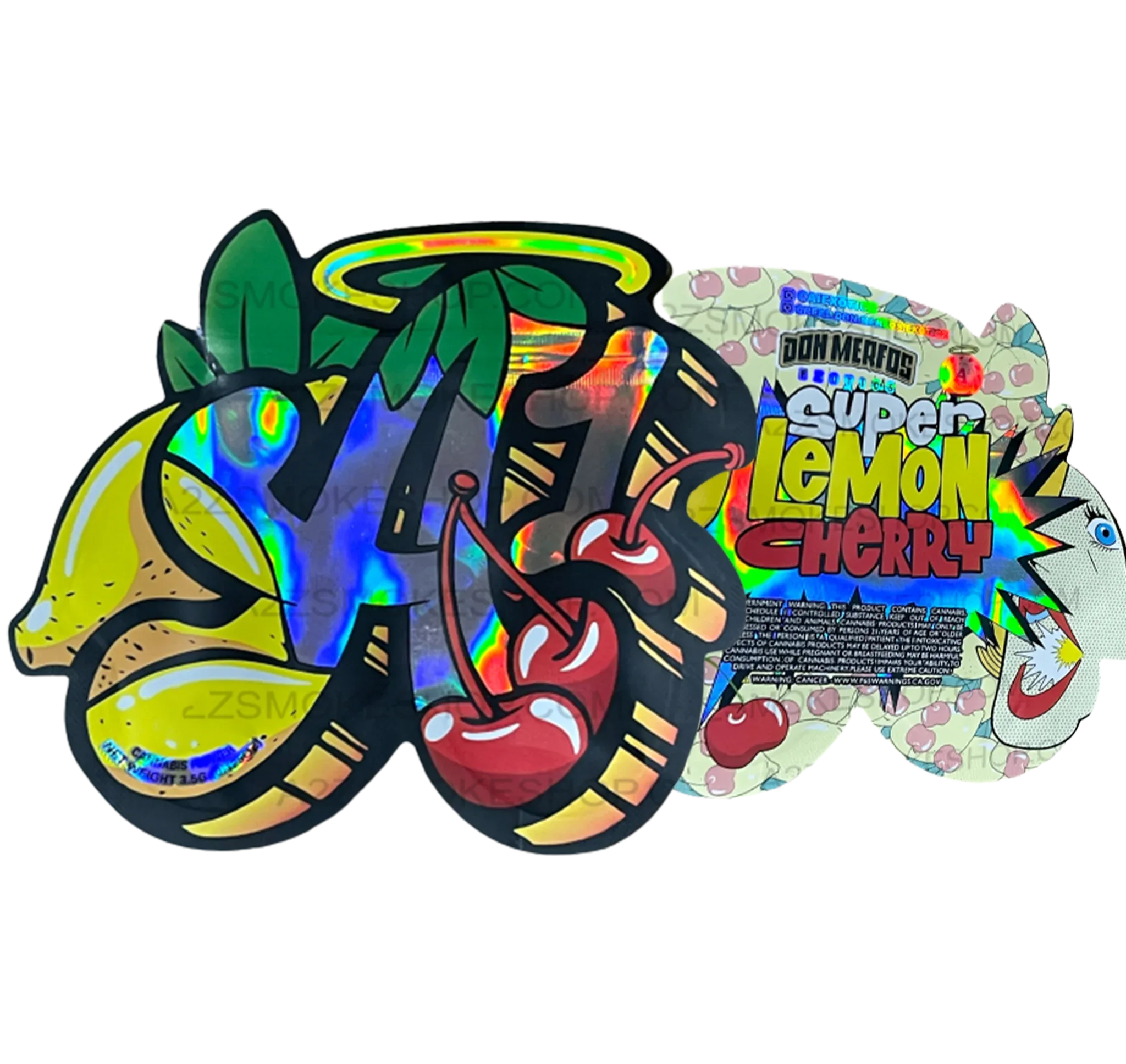 Don Merfos Super Lemon Cherry A1 Cut out bag 3.5g Mylar bag Packaging Only - Black Unicorn Hub