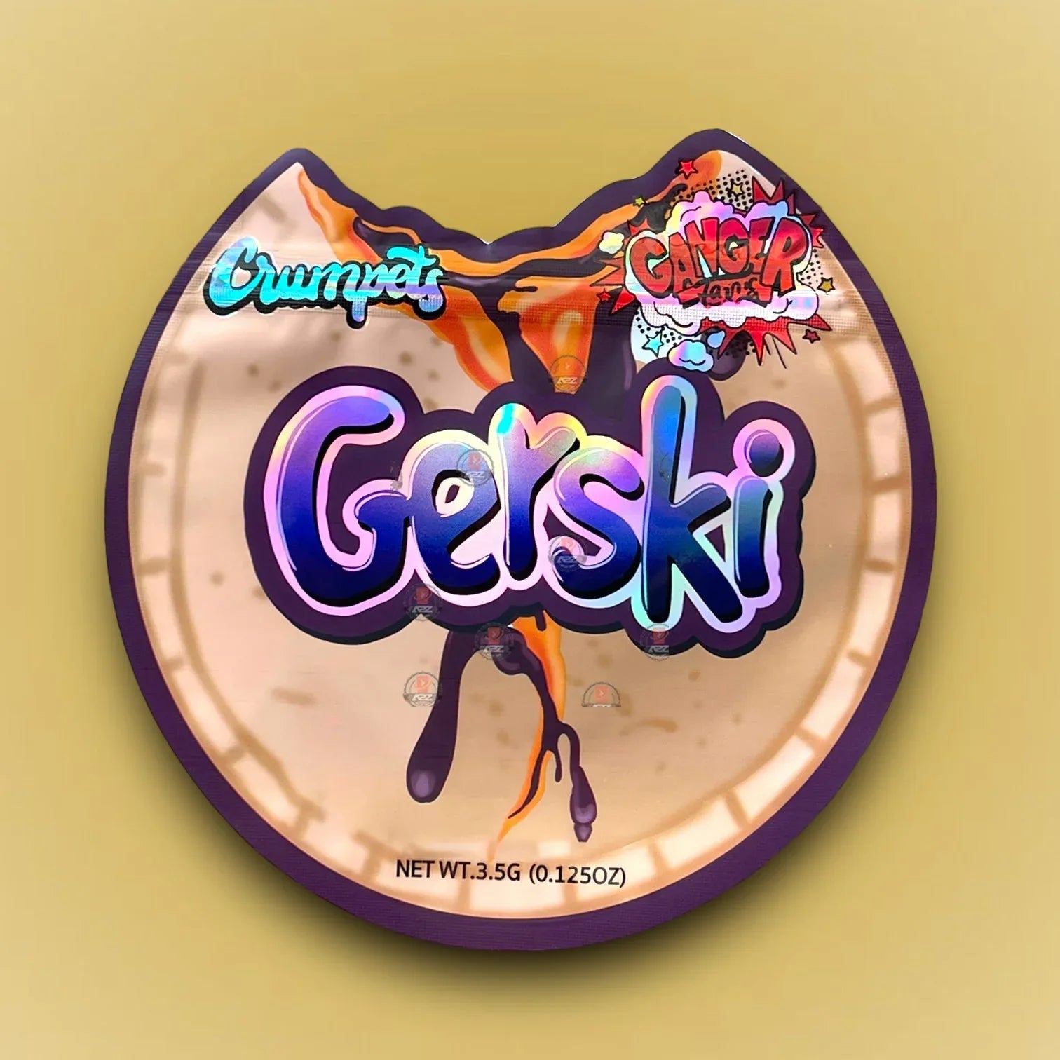 Gerski Crumpets 3.5G Mylar Bag Holographic- Packaging Only - Black Unicorn Hub