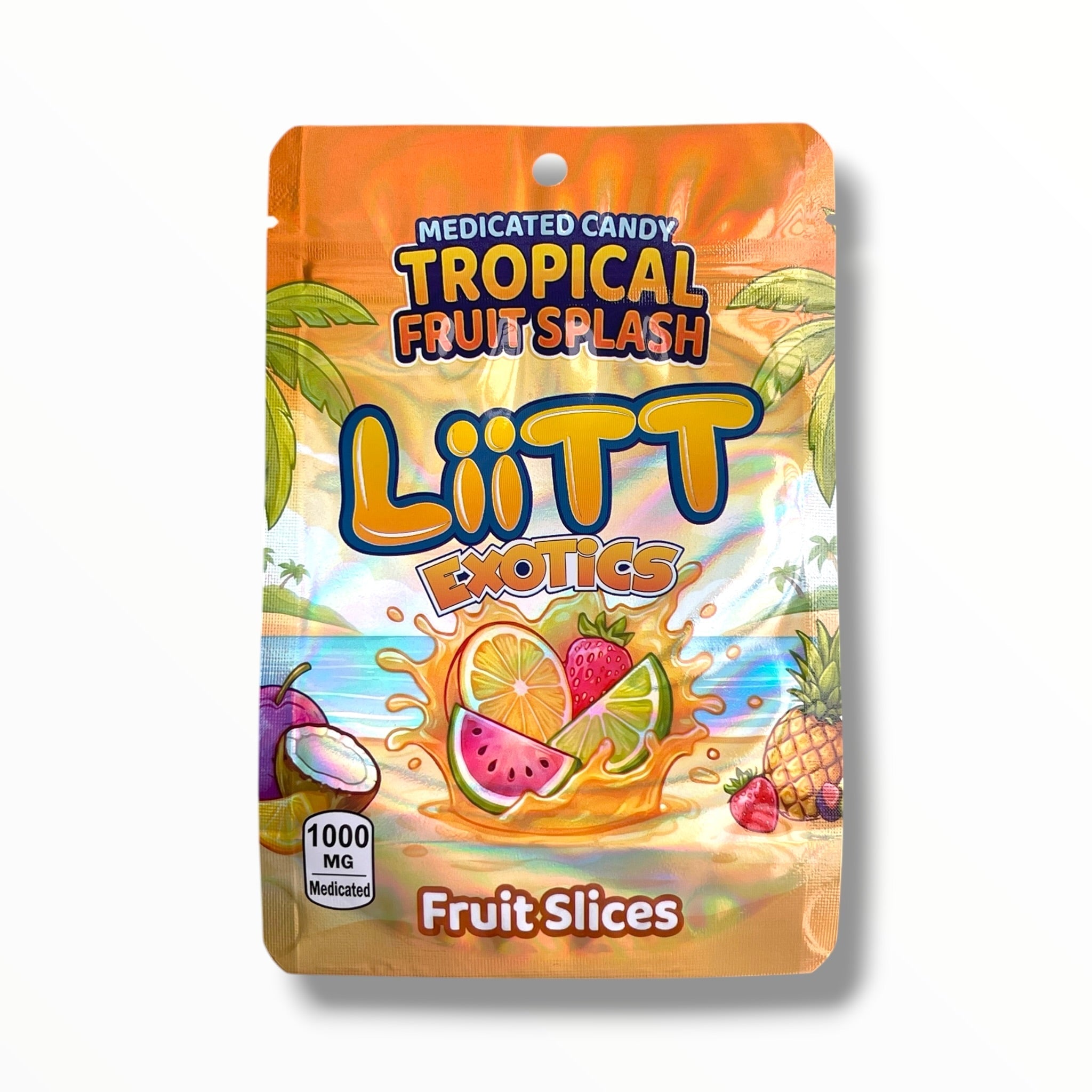 Liitt Exotics Tropical Fruit Splash 3.5g Mylar Bag 1000MG (Packaging Only)