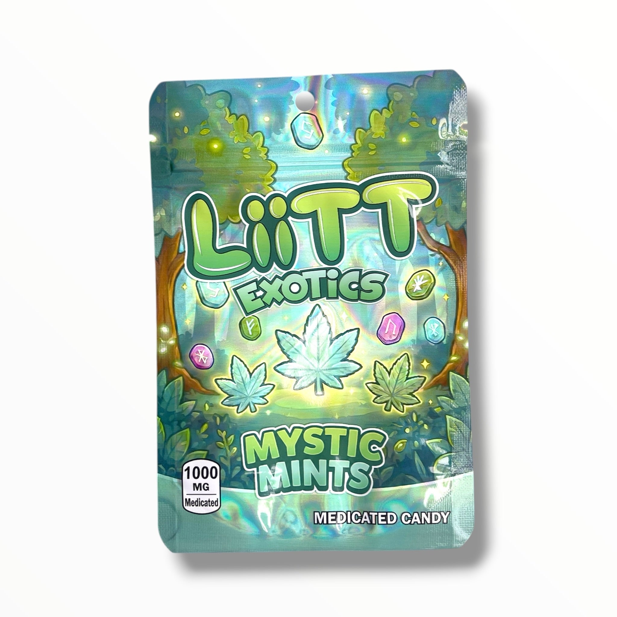 Liitt Exotics Mystic Mints 3.5g Mylar Bag 1000MG (Packaging Only)