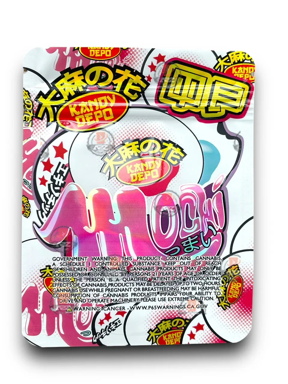 Kandy Depo Mochi Mylar Bags with Boxes 3.5g Box Packaging Holographic