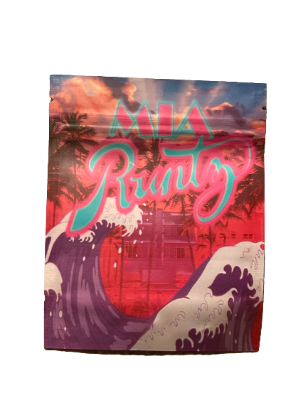 MIA Runtz Mylar Bags 3.5g By Pressure Pack and Jokes up