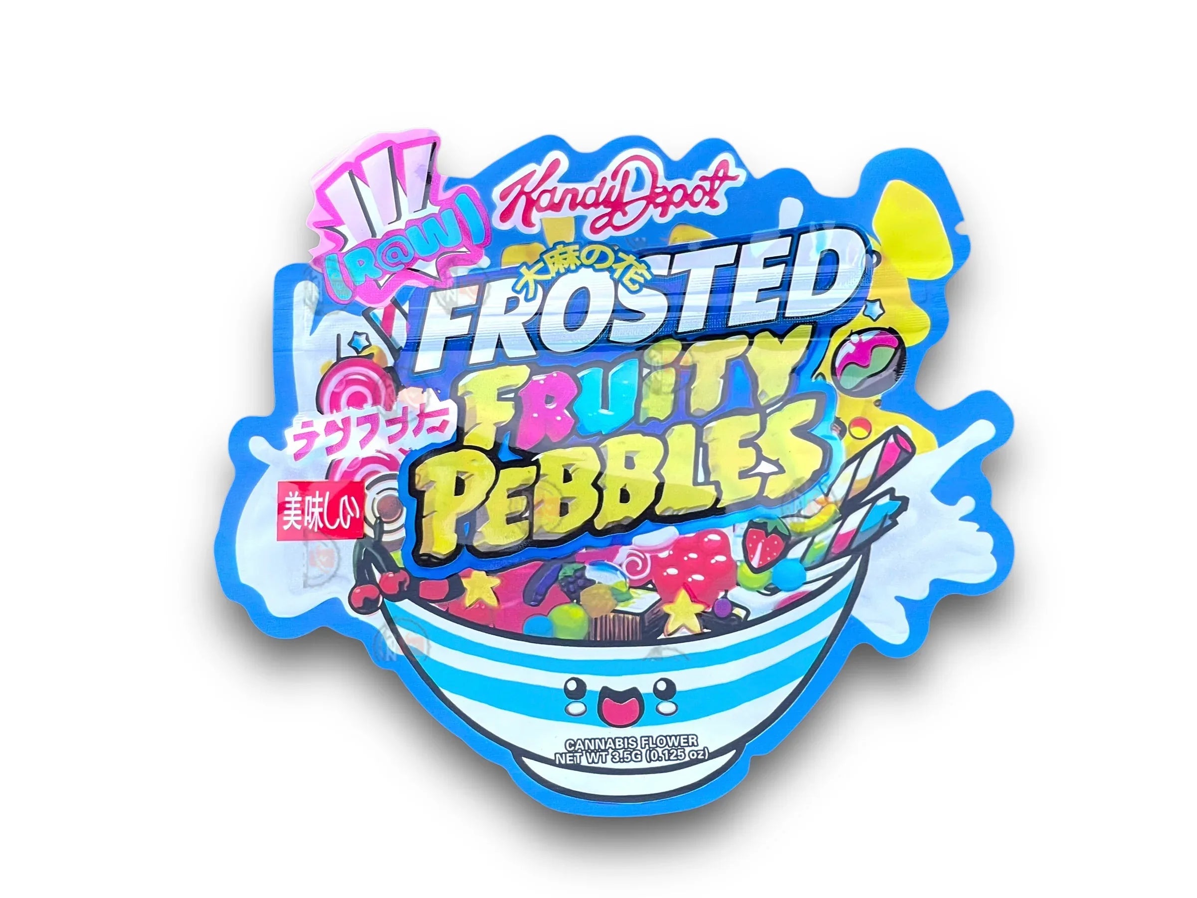 Kandy Depo Frosted FB Mylar Bags 3.5g Holographic - Black Unicorn Hub