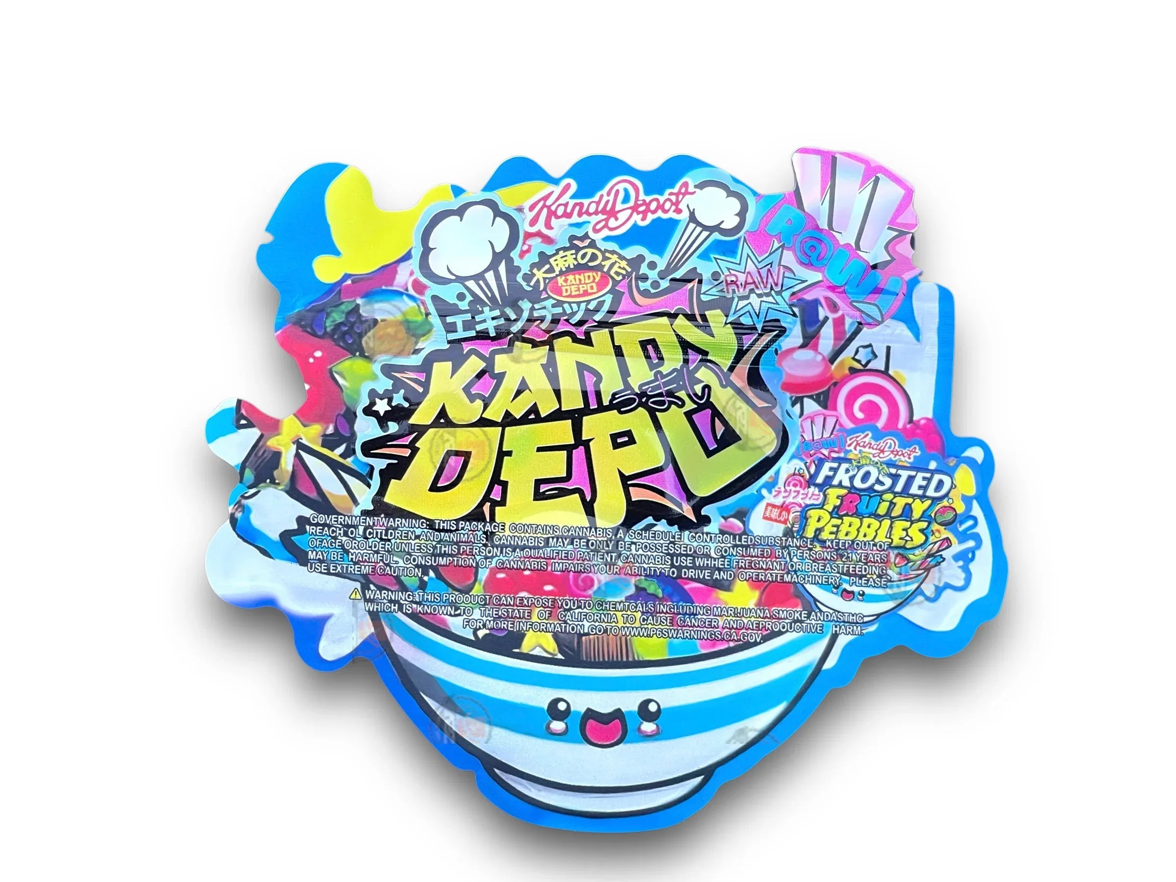 Kandy Depo Frosted FB Mylar Bags 3.5g Holographic - Black Unicorn Hub