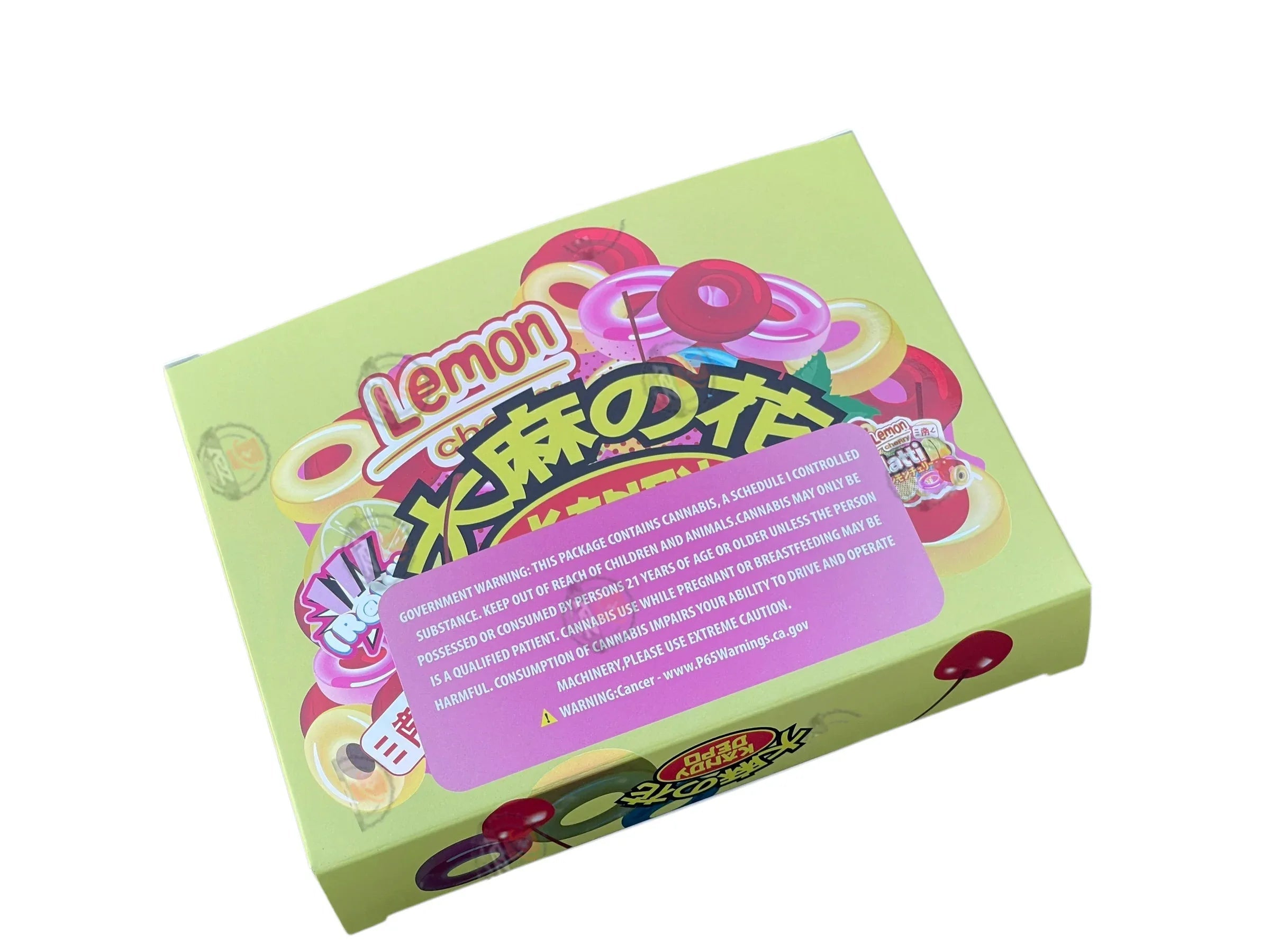 Kandy Depo Lemon Cherry Skilatti Mylar Bags with Boxes 3.5g Box Packaging Holographic - Black Unicorn Hub