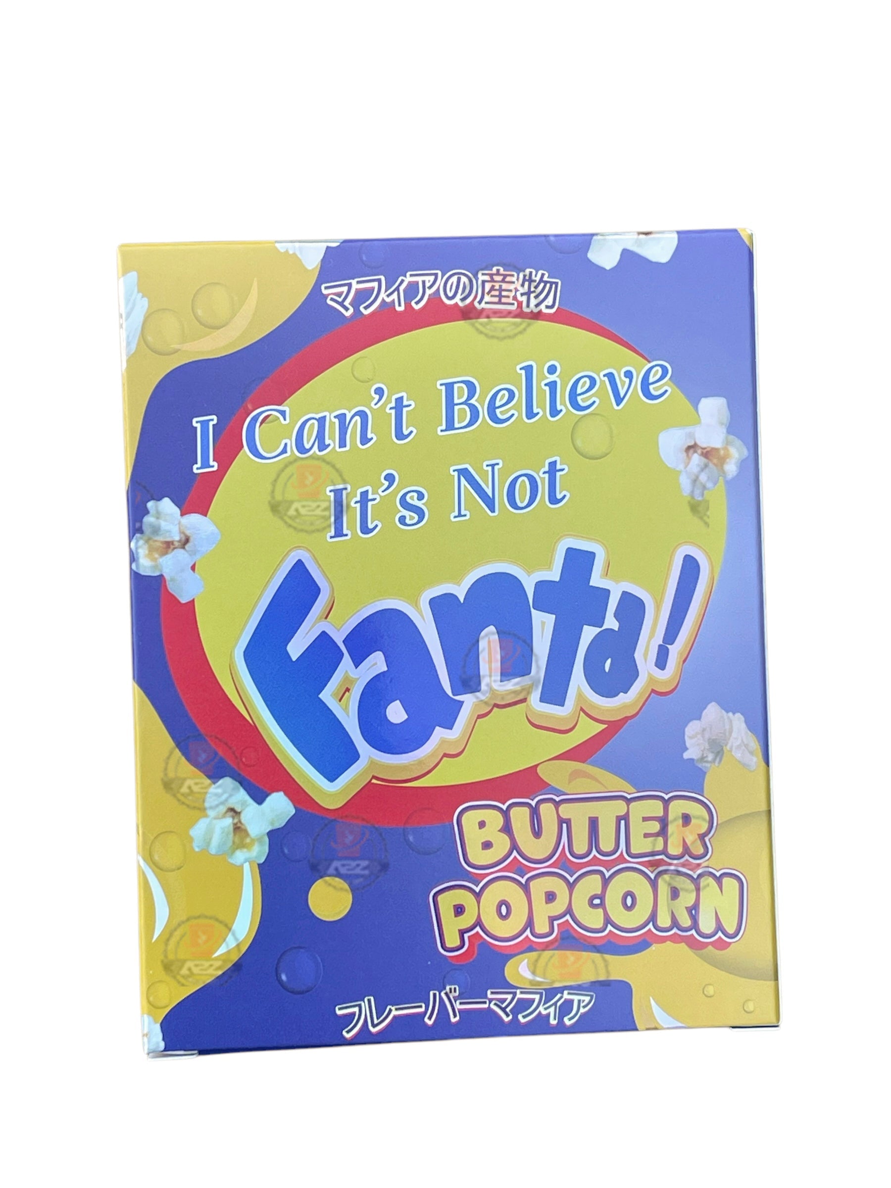 Fanta Butter Popcorn Mylar Bags with Boxes 3.5g Box Packaging Holographic