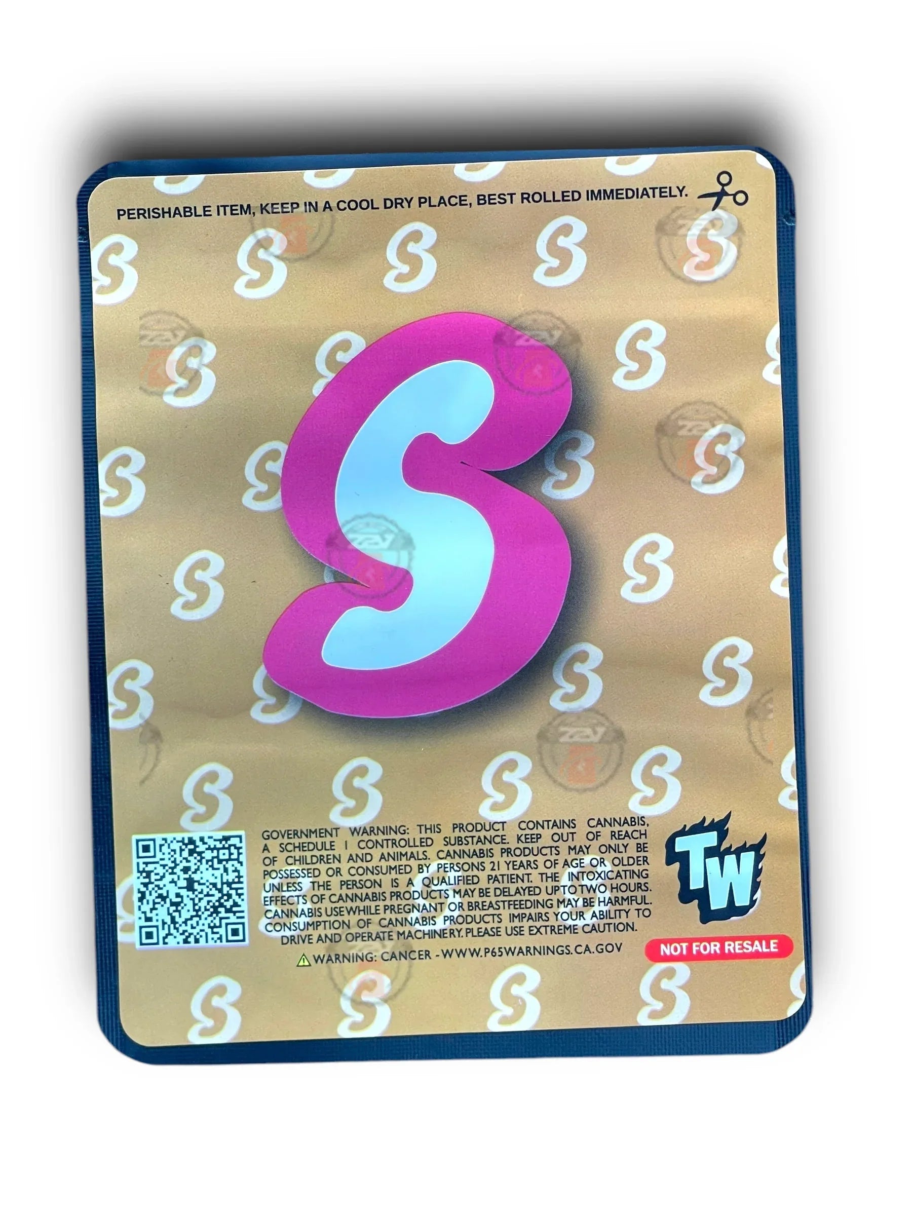 Sprinklez Cookie Crumble Sundae 3.5G Mylar Bags -With stickers and label - Black Unicorn Hub