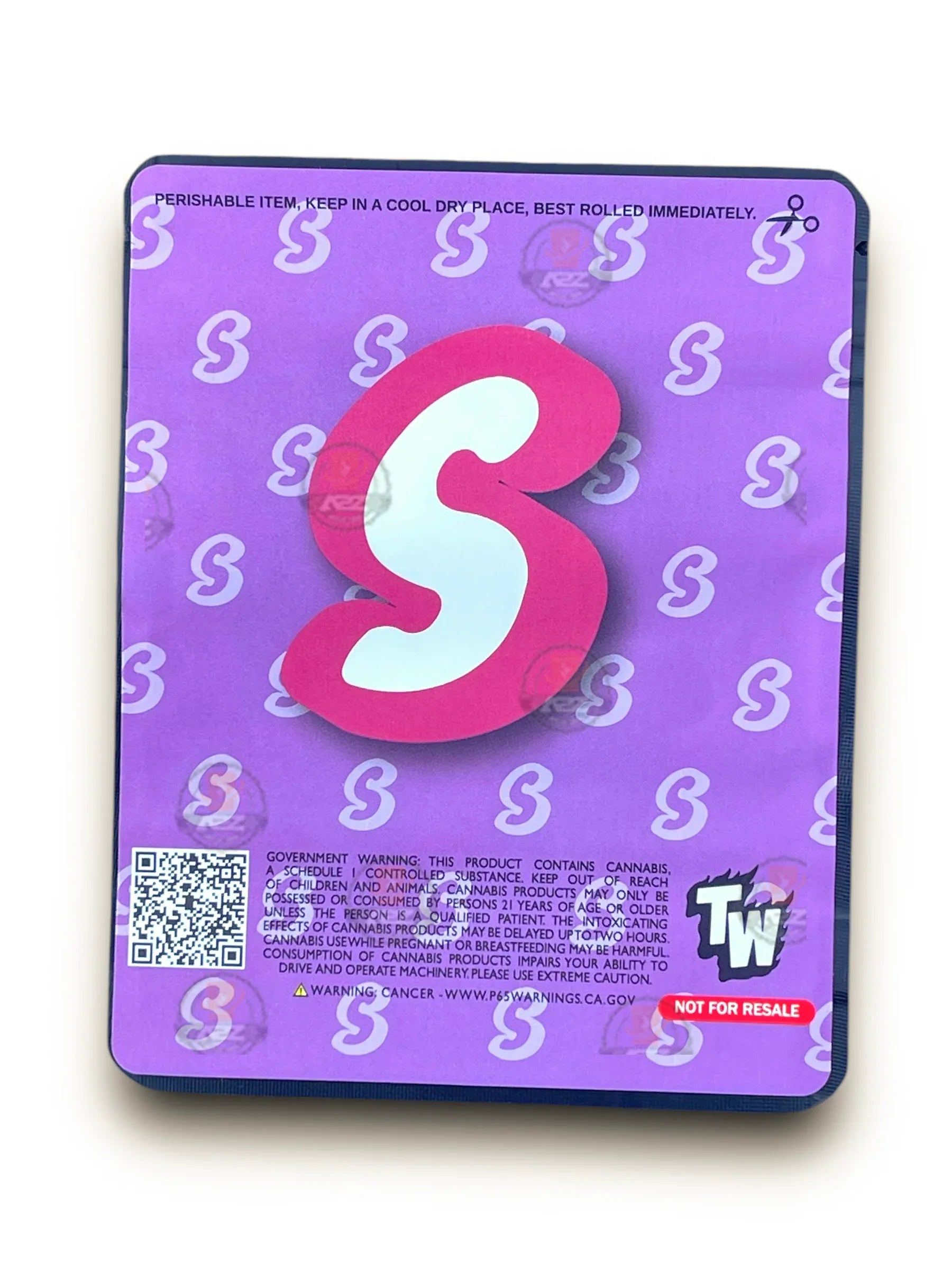 Sprinklez Triple Caramel Layer Cake 3.5G Mylar Bags -With stickers and label - Black Unicorn Hub