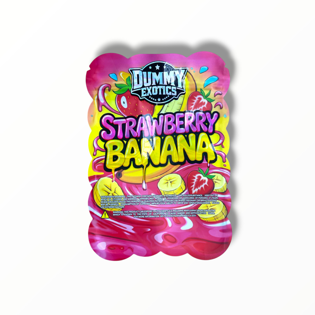 Strawberry Banana Dummy Exotics 3.5g shape bags