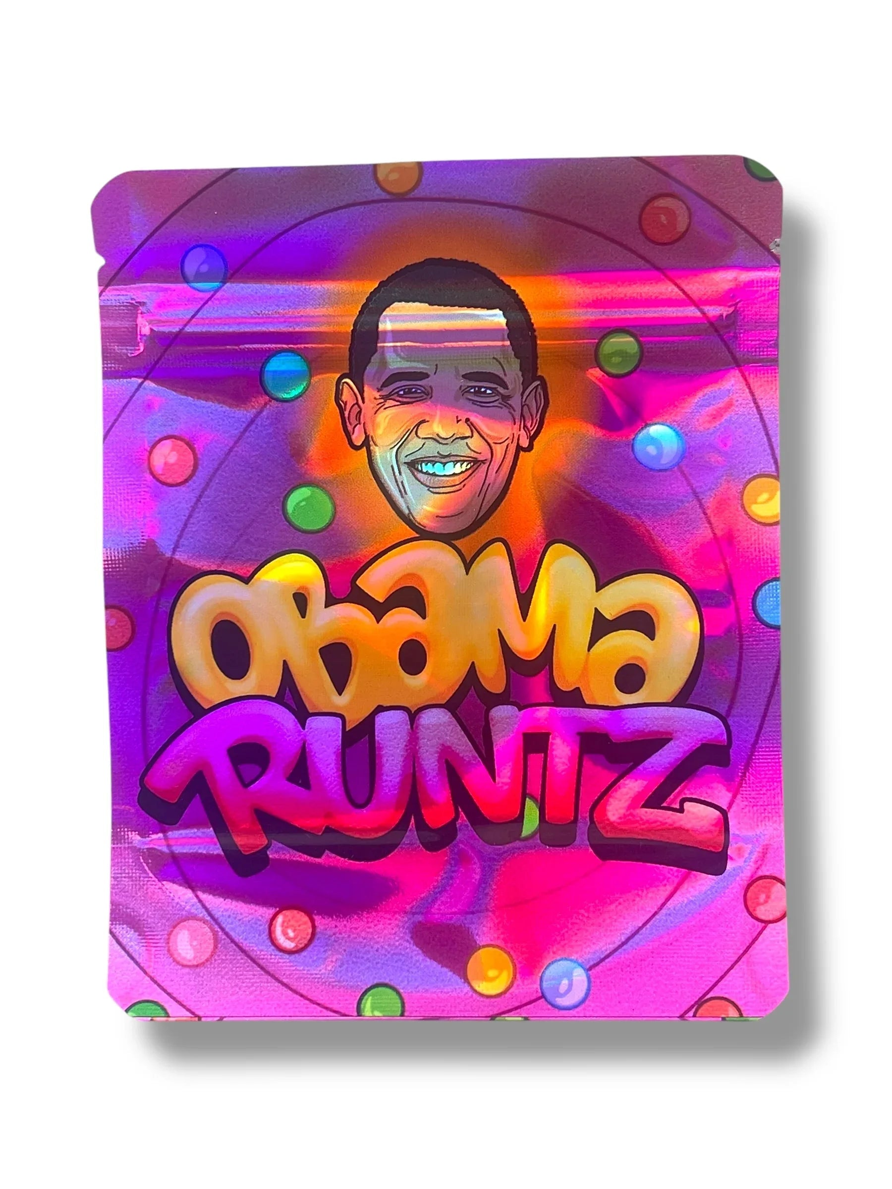 Obama Mylar Bags 3.5g Holographic - Black Unicorn Hub