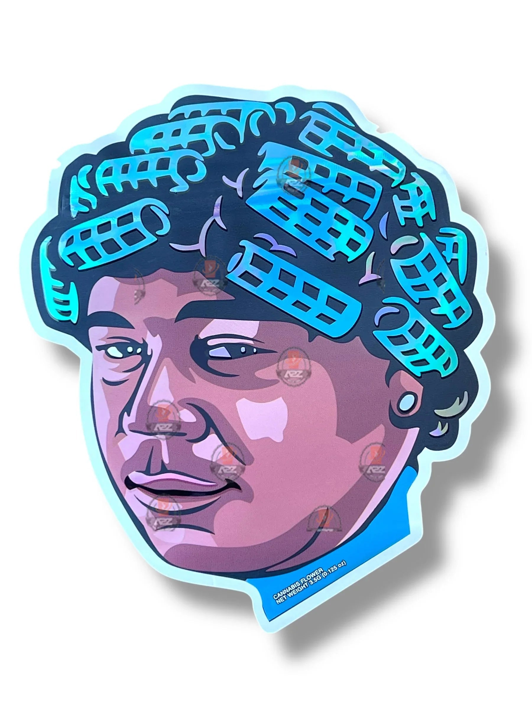 Big Gumbo Mylar Bag 3.5g shape bag Big Worm - Black Unicorn Hub