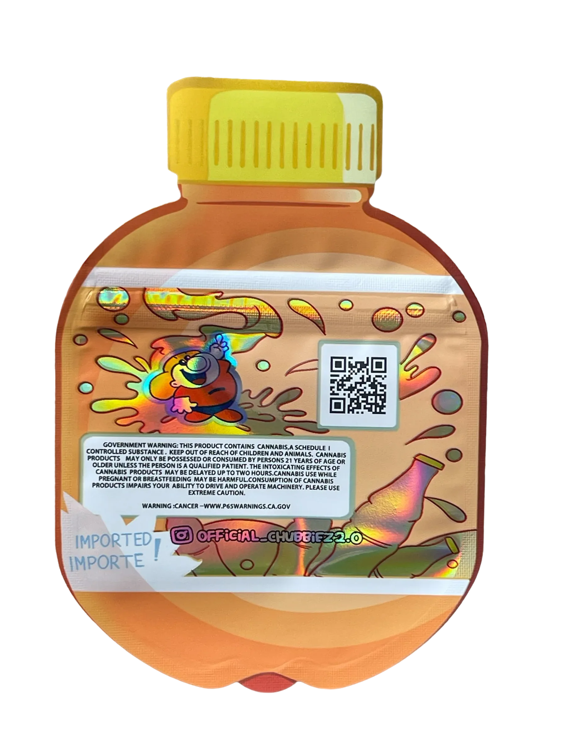 Vanilla Cream Chubbiez Cut Out Mylar Bags 3.5g Die cut - Black Unicorn Hub