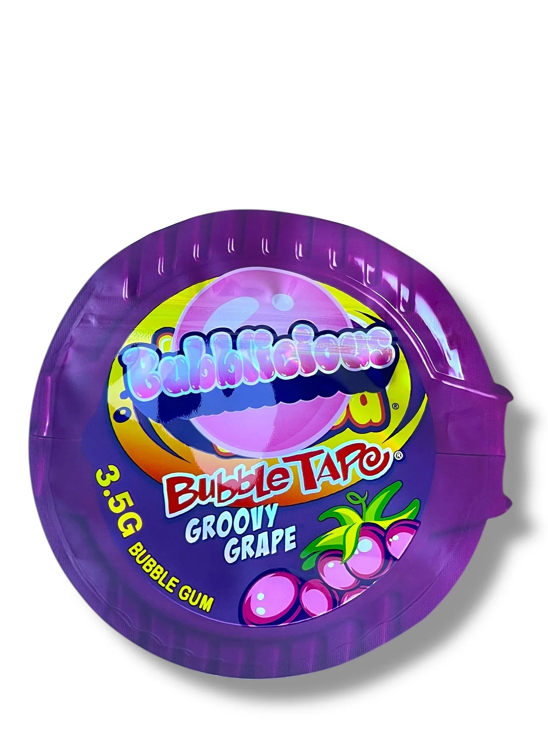 Bubble Tape Groovy Grape Mylar Bag 3.5g shape bag - Black Unicorn Hub