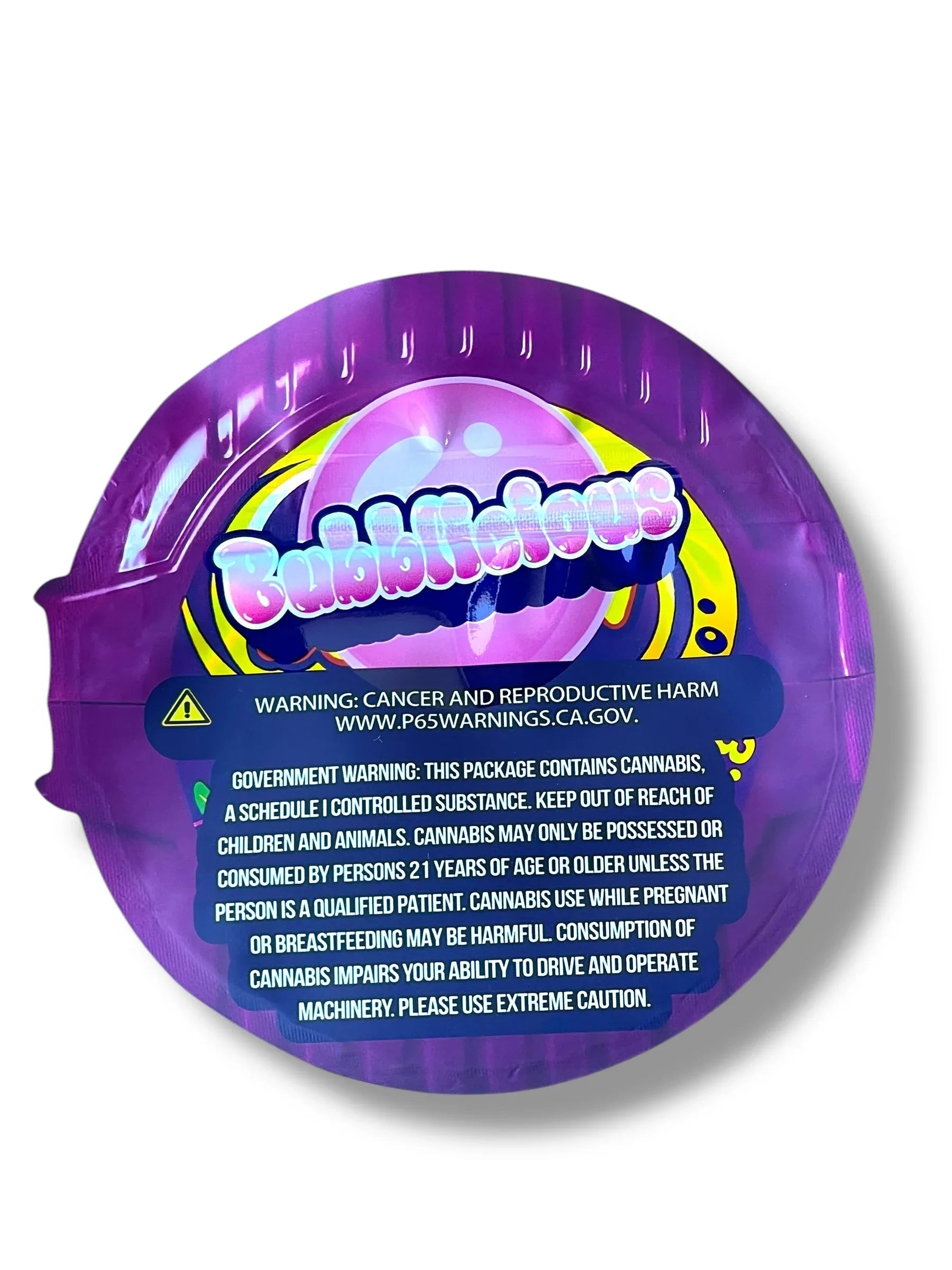 Bubble Tape Groovy Grape Mylar Bag 3.5g shape bag - Black Unicorn Hub