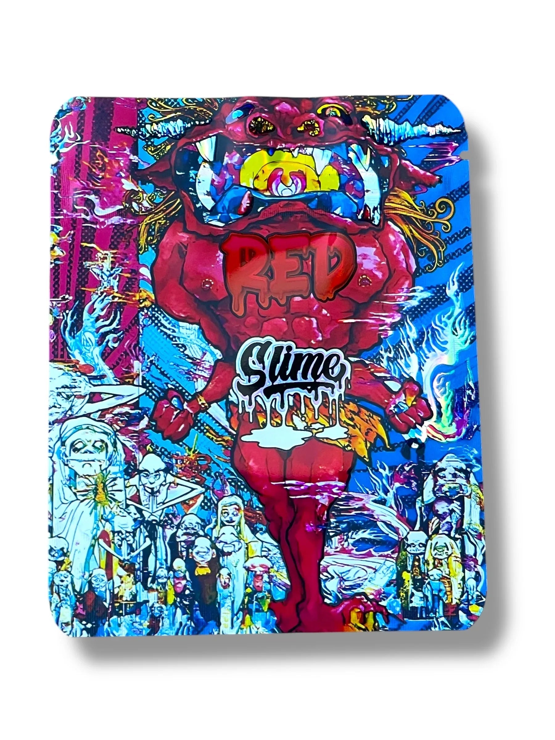 Red Slime Mylar Bag 3.5g shape bag - Black Unicorn Hub