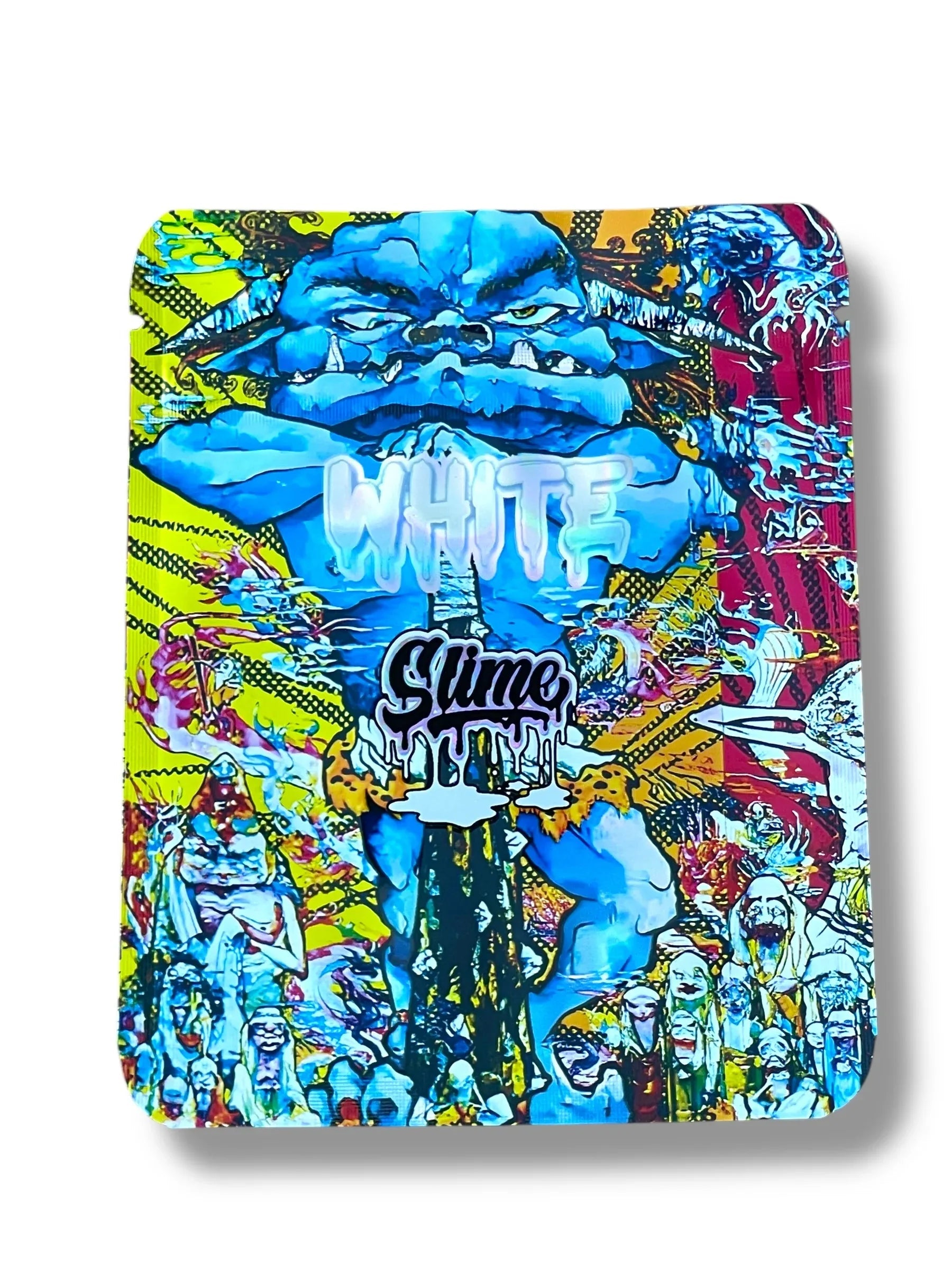 White Slime Mylar Bag 3.5g shape bag - Black Unicorn Hub