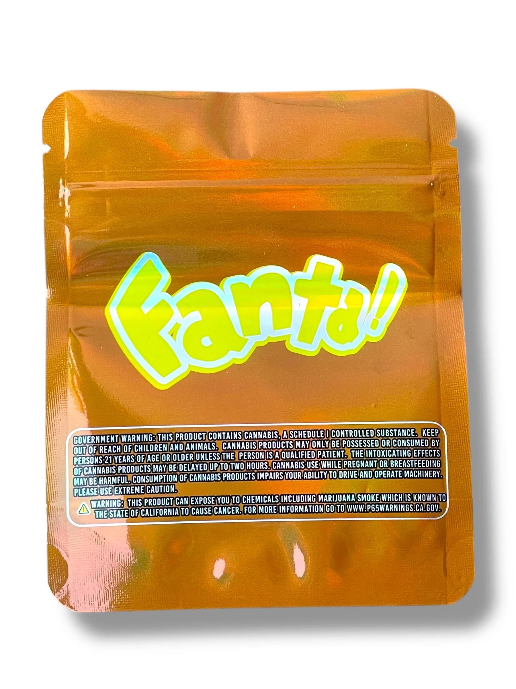 Fanta Frozen Peach Mylar Bag 3.5g shape bag - Black Unicorn Hub